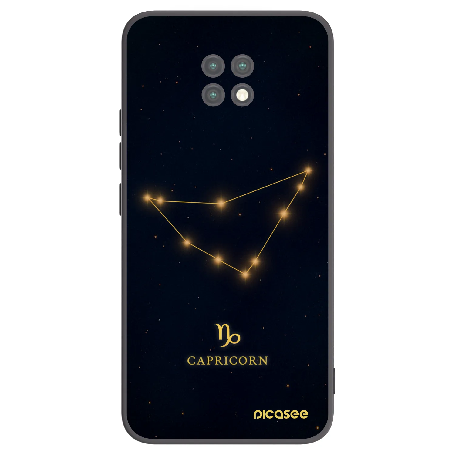 Picasee Xiaomi Redmi Note 9T Hülle - Schwarzes Silikon - CAPRICORN