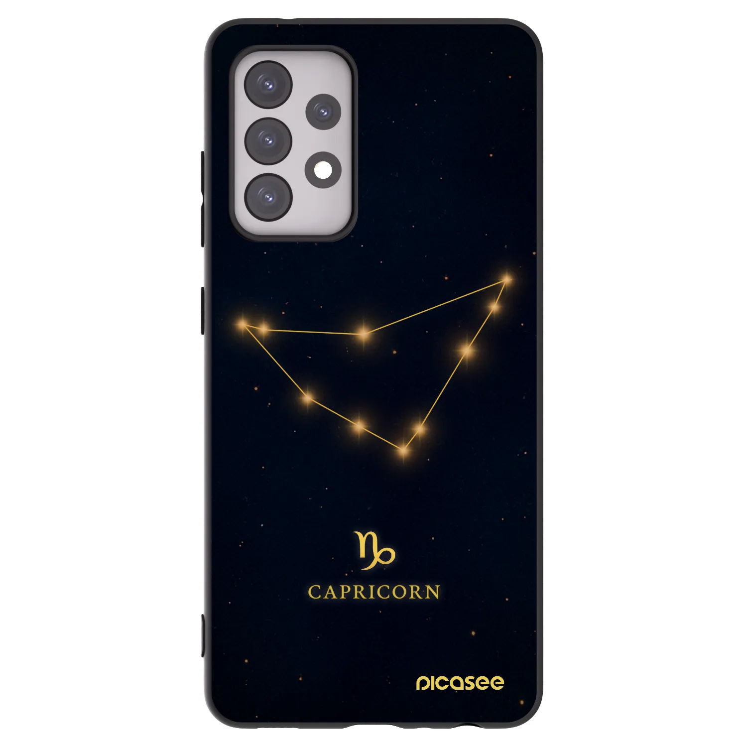 Picasee Samsung Galaxy A52s 5G A528B Hülle - Schwarzes Silikon - CAPRICORN