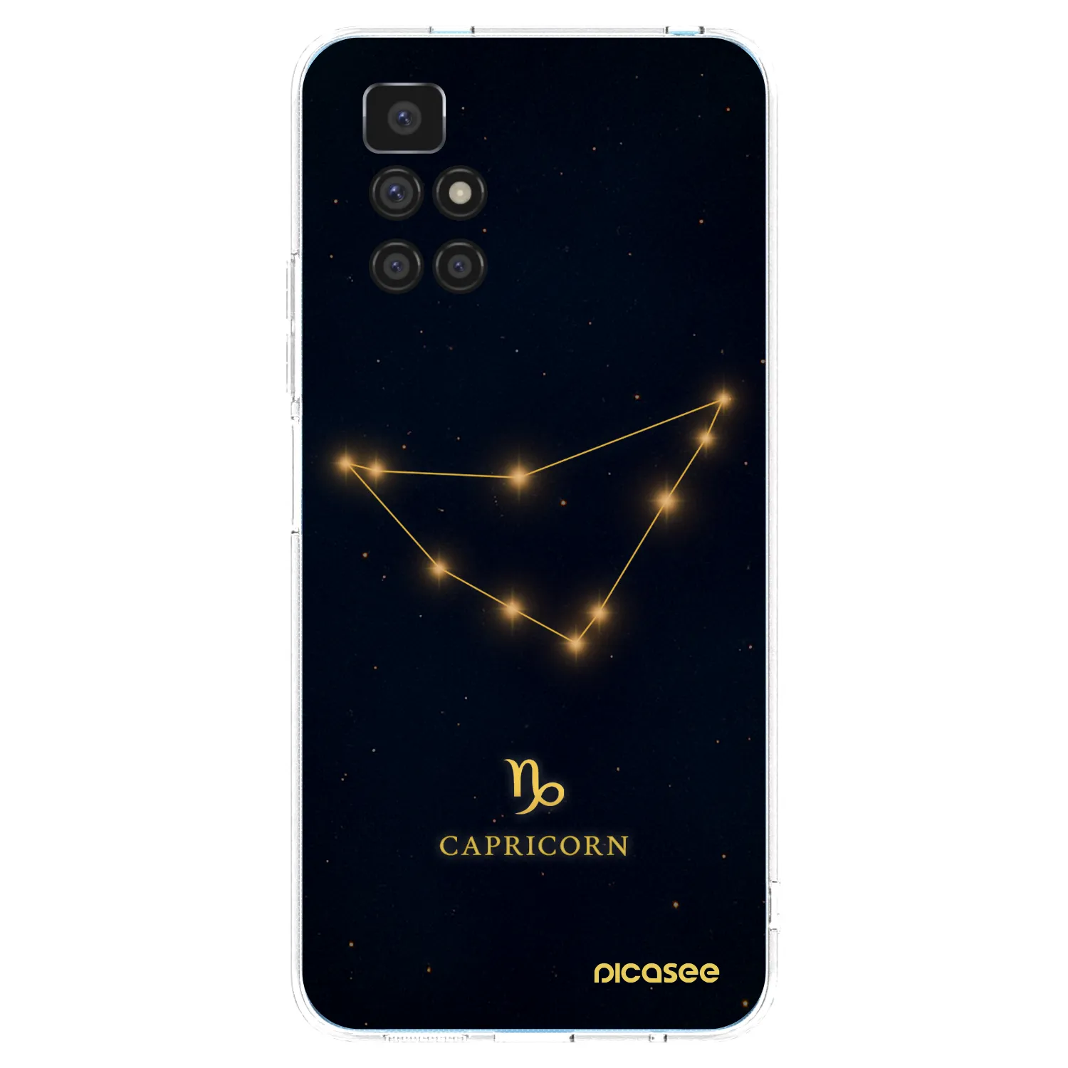 Picasee Xiaomi Redmi 10 Hülle - Transparentes Silikon - CAPRICORN