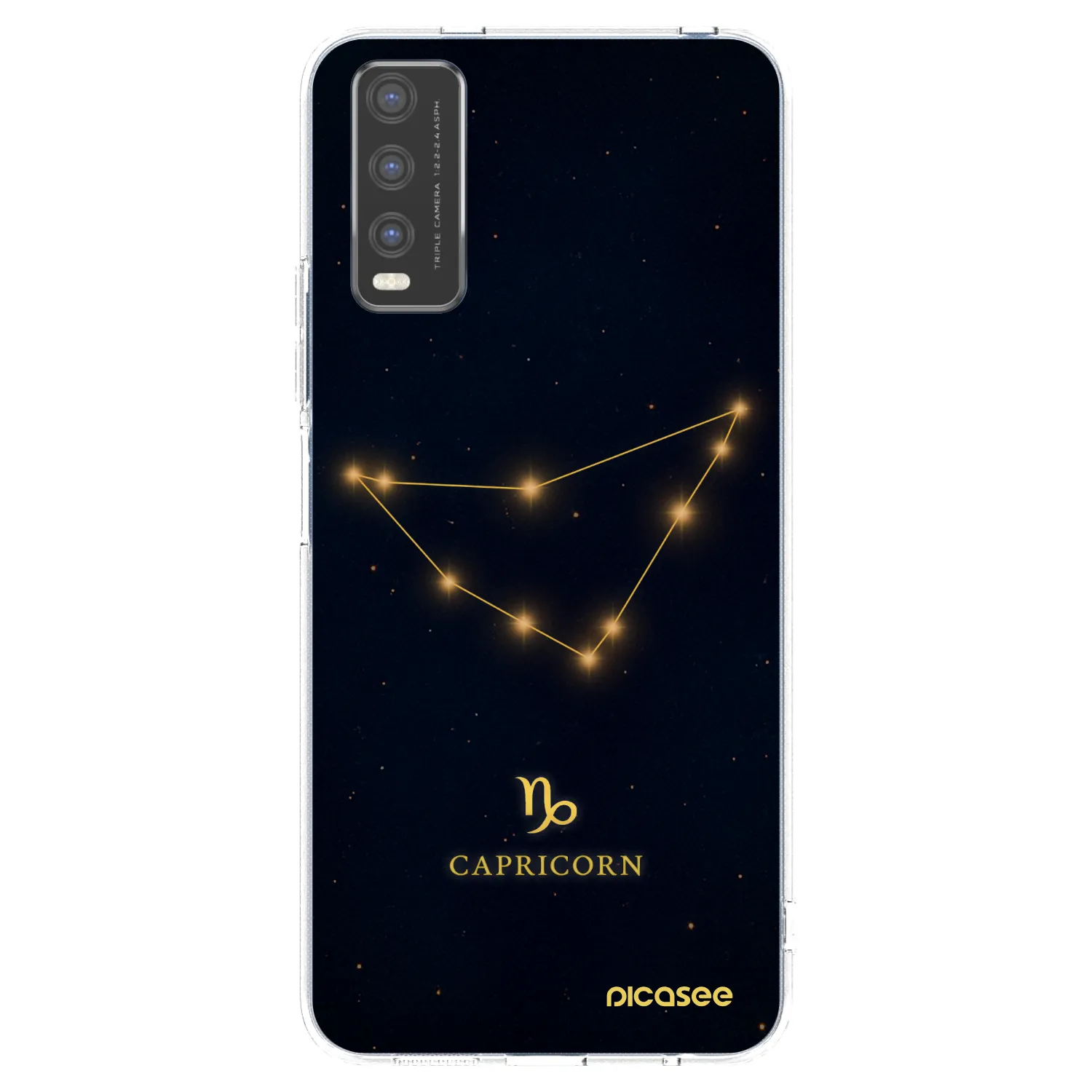 Picasee Vivo Y20s Hülle - Transparentes Silikon - CAPRICORN