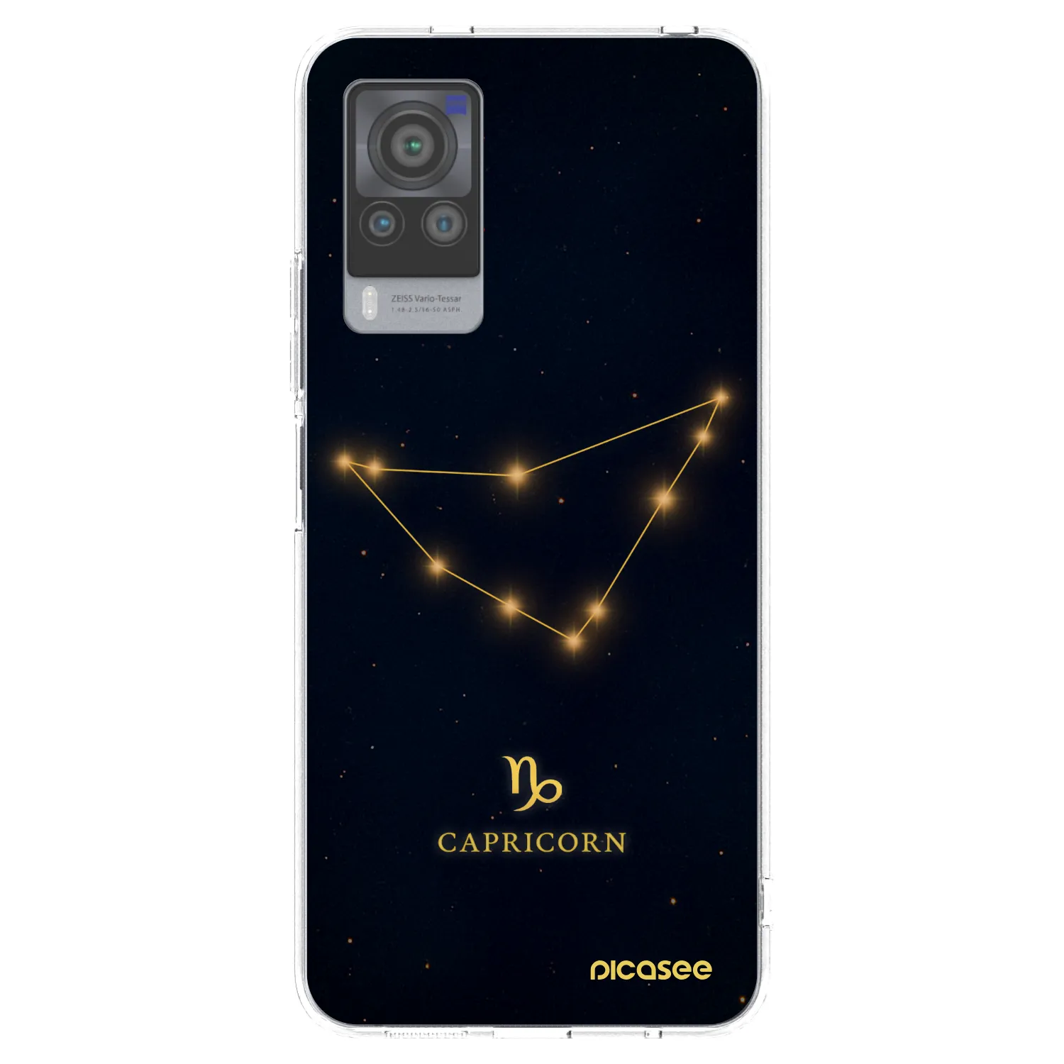 Picasee Vivo X60 Pro 5G Hülle - Transparentes Silikon - CAPRICORN