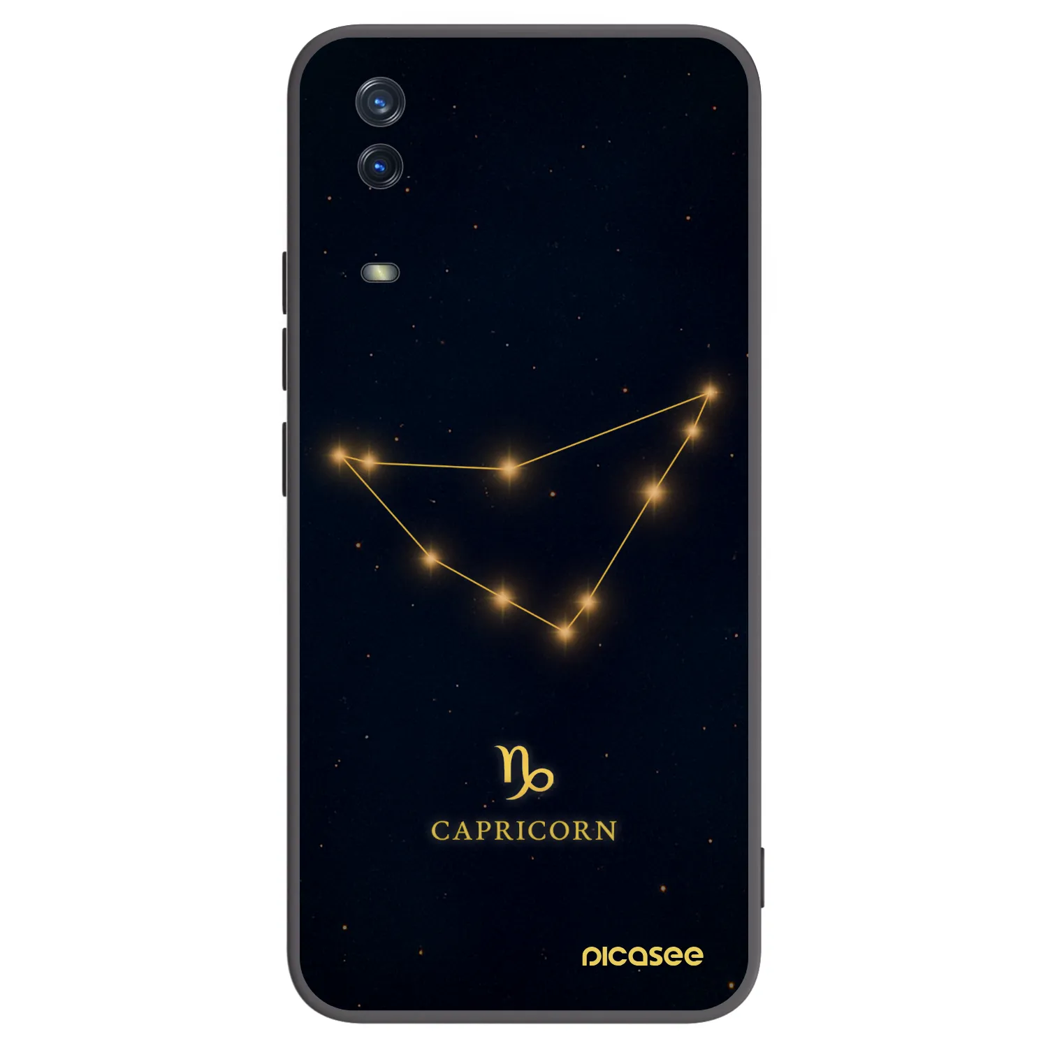Picasee Vivo Y11s Hülle - Schwarzes Silikon - CAPRICORN