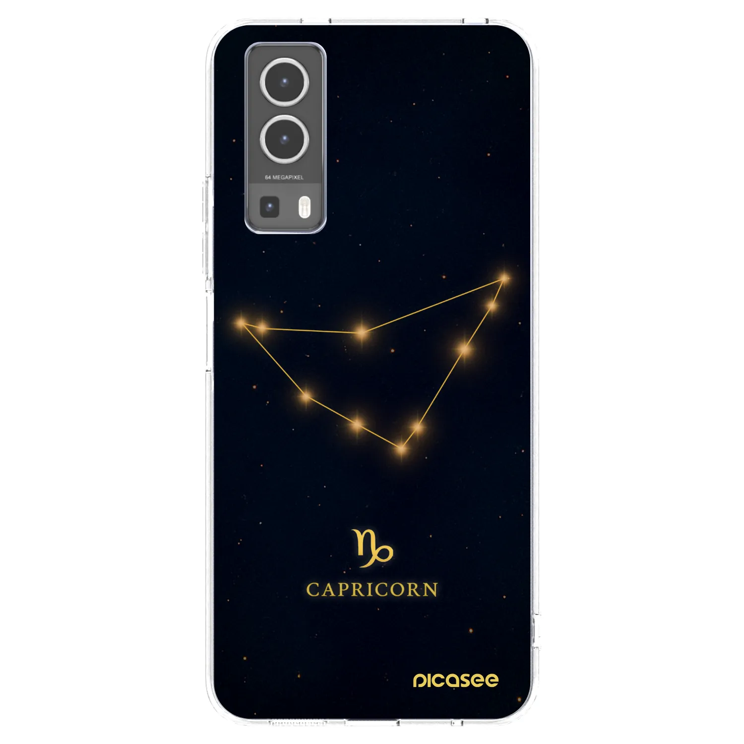 Picasee Vivo Y72 5G Hülle - Transparentes Silikon - CAPRICORN