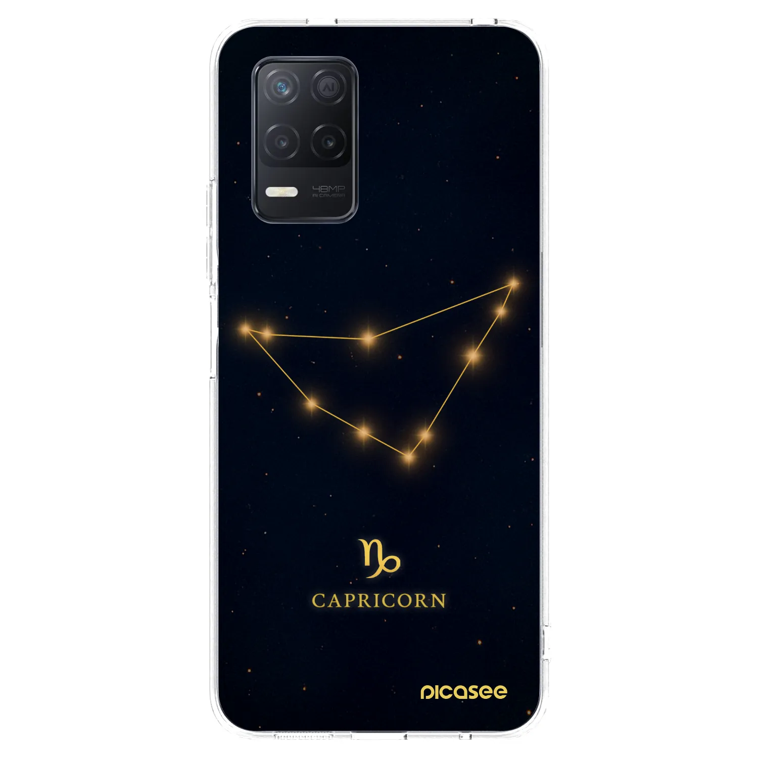 Picasee Realme 8 5G Hülle - Transparentes Silikon - CAPRICORN