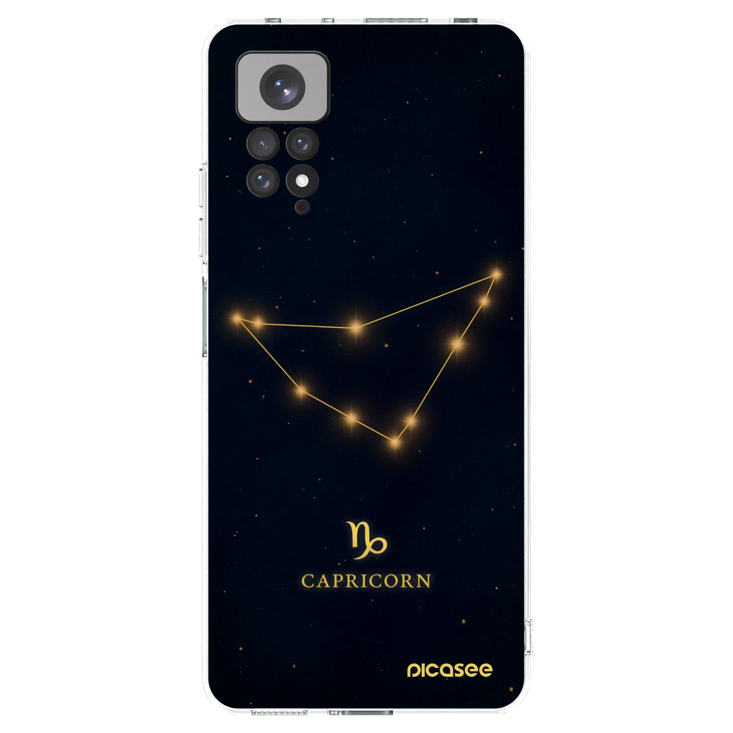Picasee Xiaomi Redmi Note 11 Hülle - Transparentes Silikon - CAPRICORN