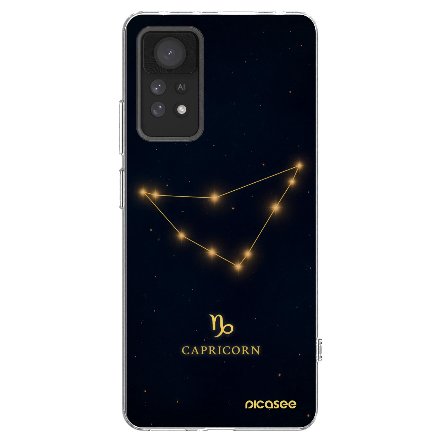 Picasee Xiaomi Redmi Note 11 Pro 5G Hülle - Transparentes Silikon - CAPRICORN