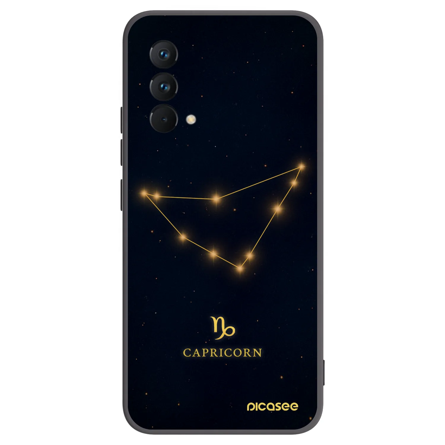 Picasee Realme GT Master Edition 5G Hülle - Schwarzes Silikon - CAPRICORN