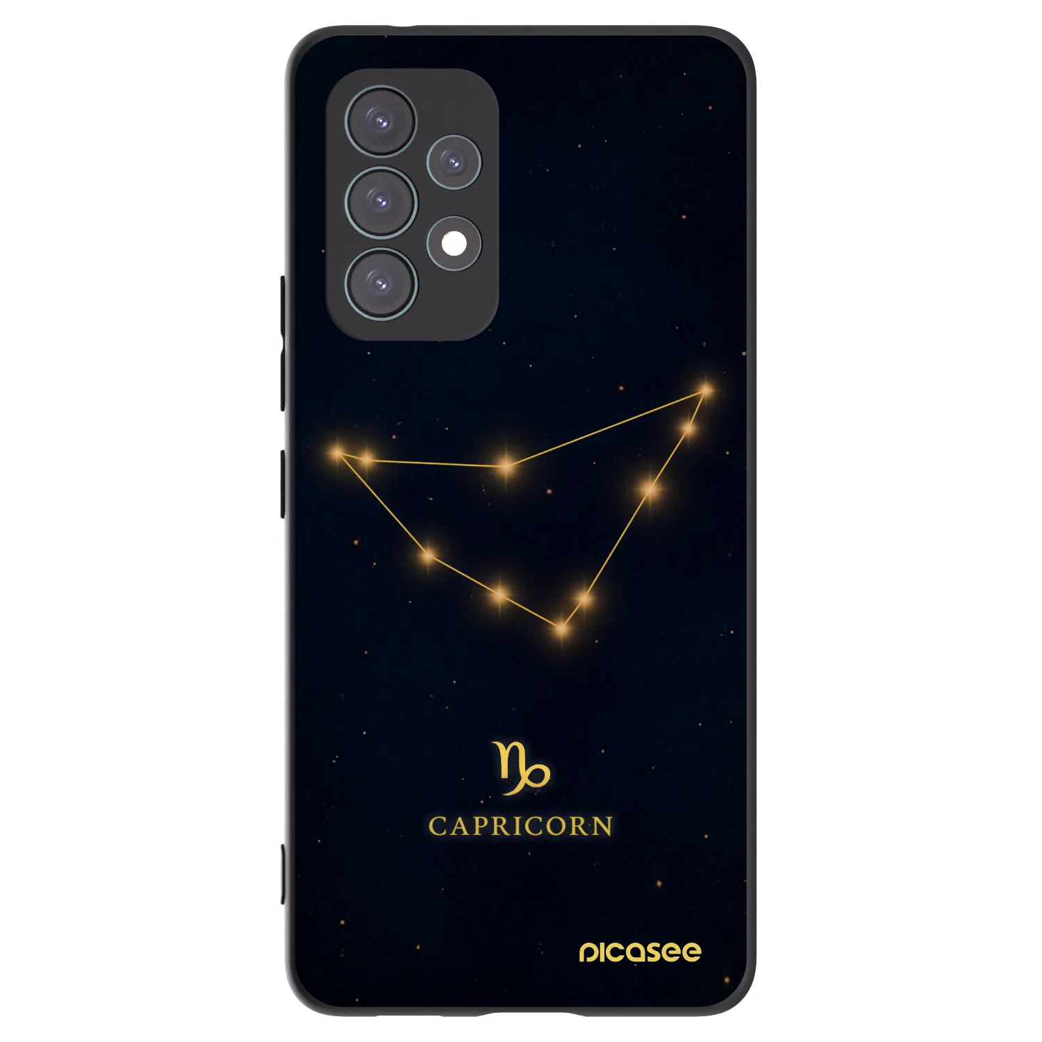 Picasee Samsung Galaxy A53 5G A536 Hülle - Schwarzes Silikon - CAPRICORN