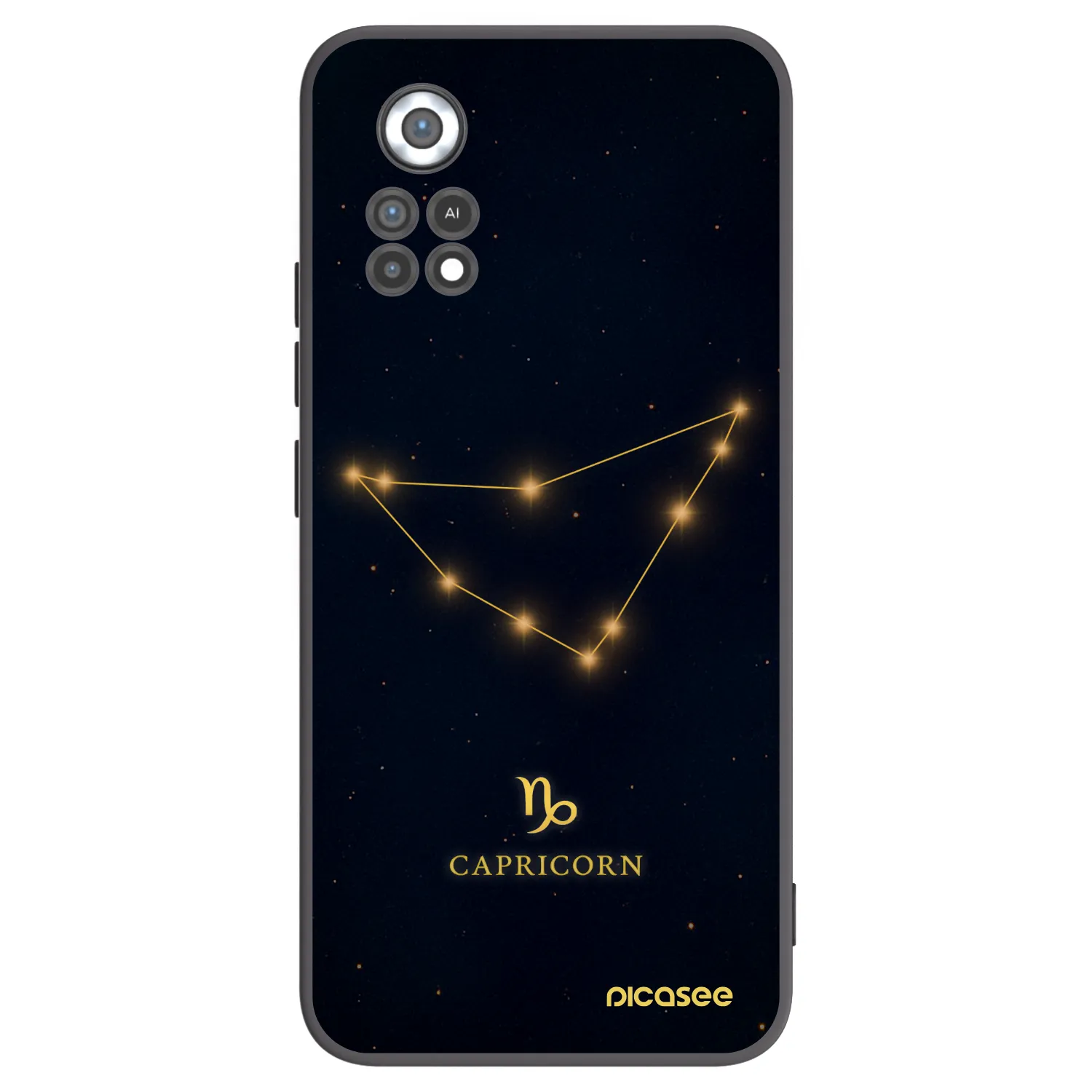 Picasee Xiaomi Poco X4 Pro 5G Hülle - Schwarzes Silikon - CAPRICORN