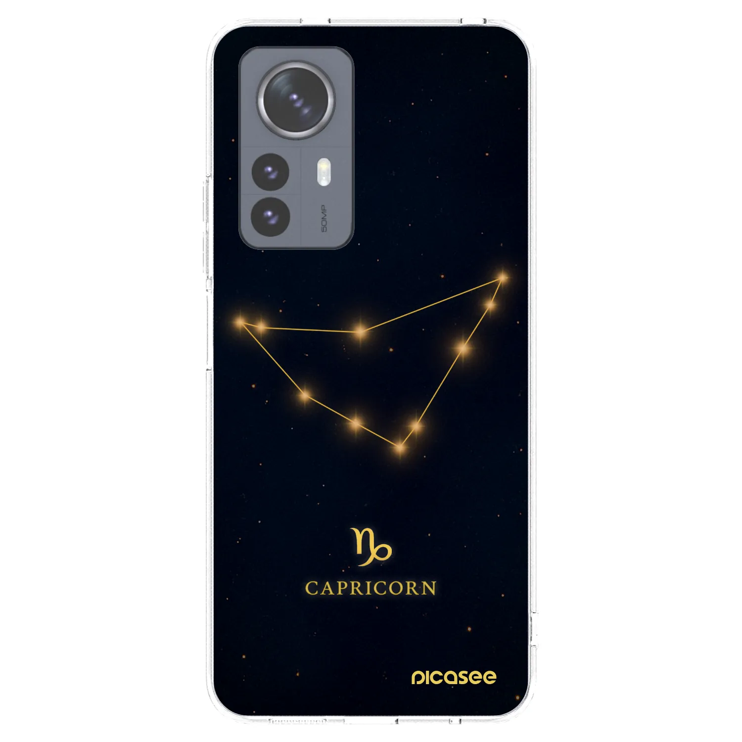 Picasee Xiaomi 12 Pro Hülle - Transparentes Silikon - CAPRICORN