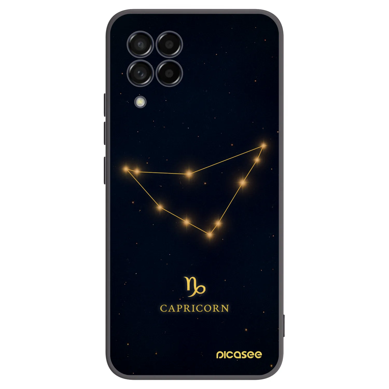 Picasee Samsung Galaxy M53 5G Hülle - Schwarzes Silikon - CAPRICORN