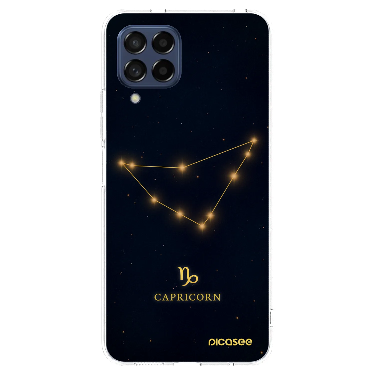 Picasee Samsung Galaxy M53 5G Hülle - Transparentes Silikon - CAPRICORN
