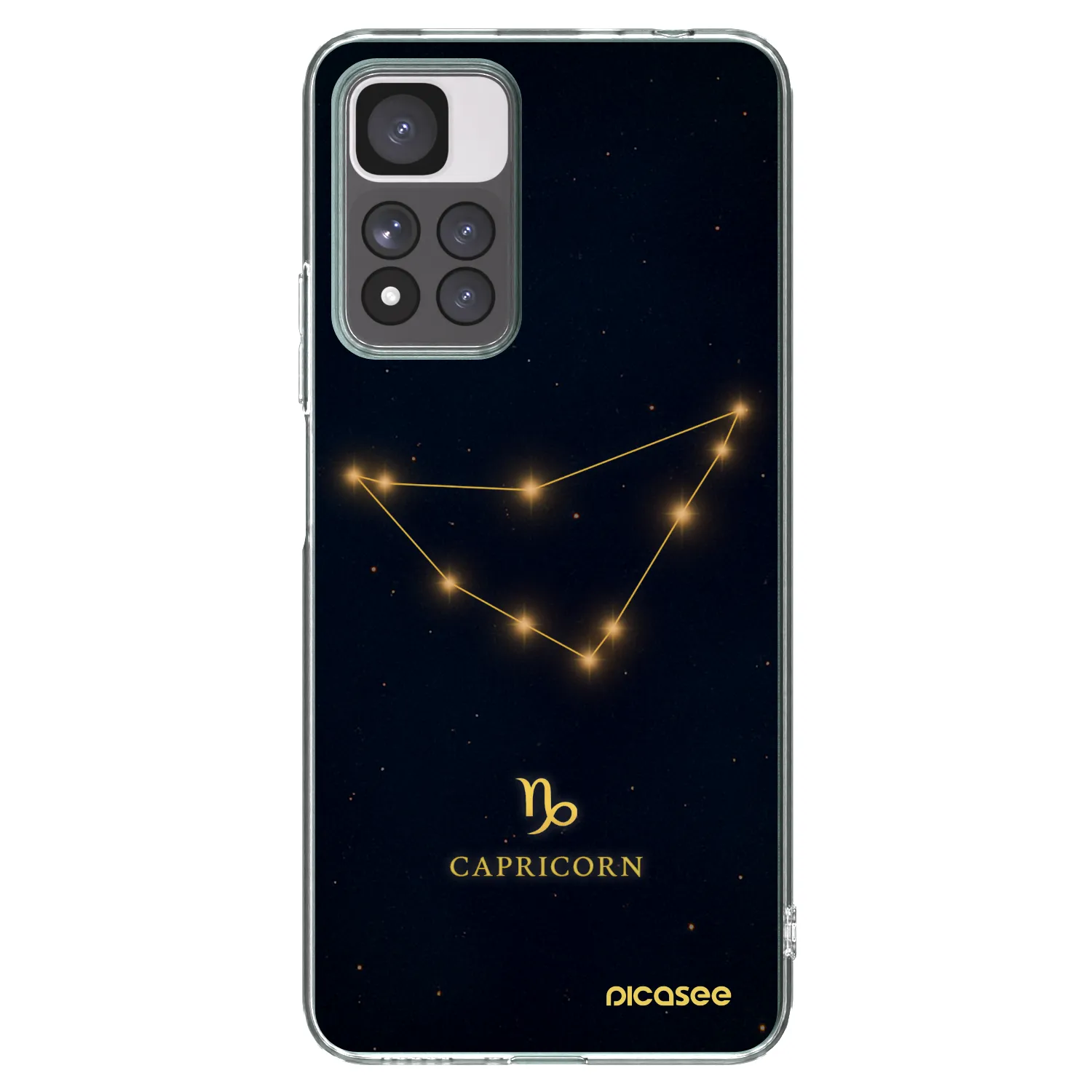 Picasee Xiaomi Redmi Note 11 Pro+ 5G Hülle - Transparentes Silikon - CAPRICORN