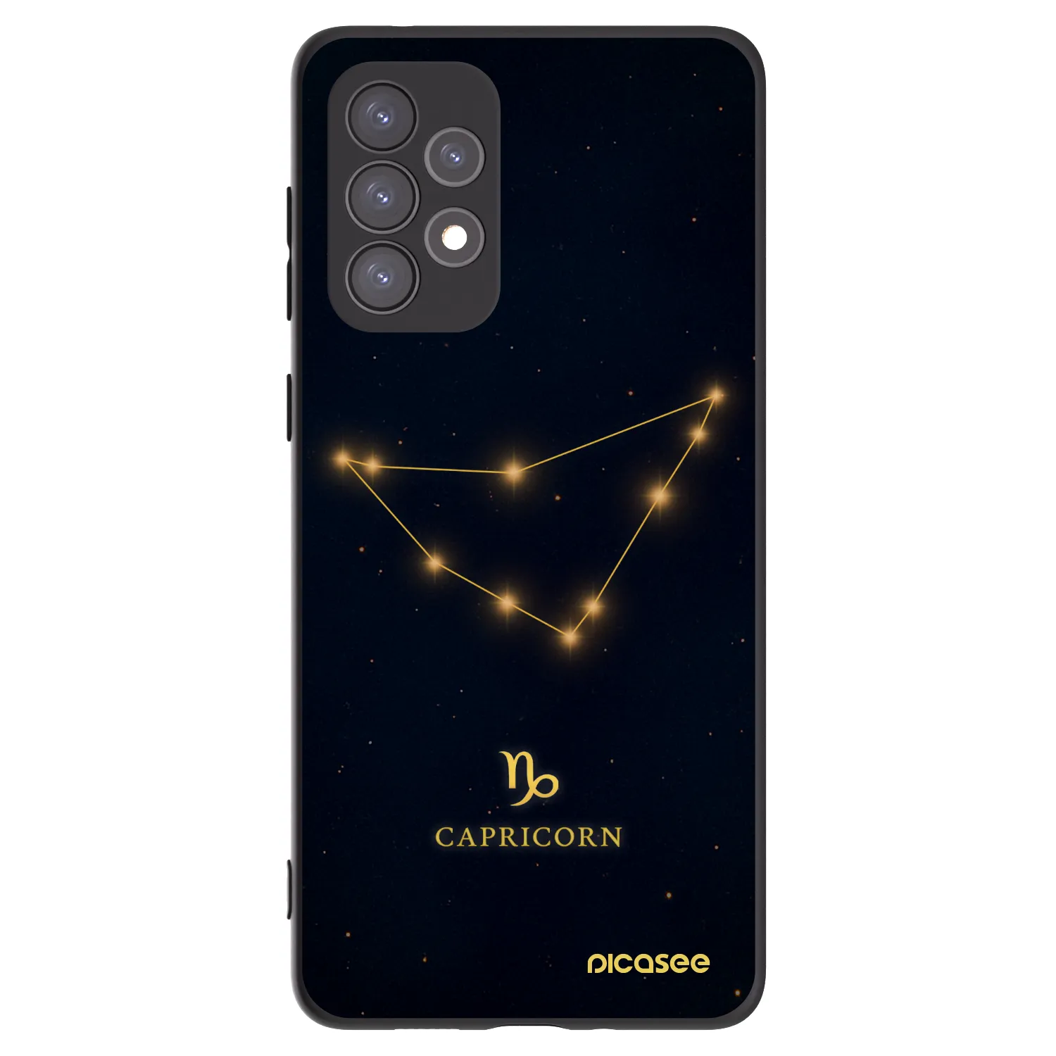 Picasee Samsung Galaxy A73 5G Hülle - Schwarzes Silikon - CAPRICORN