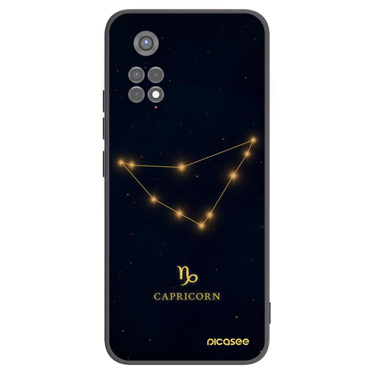 Picasee Xiaomi Redmi Note 11S 5G Hülle - Schwarzes Silikon - CAPRICORN