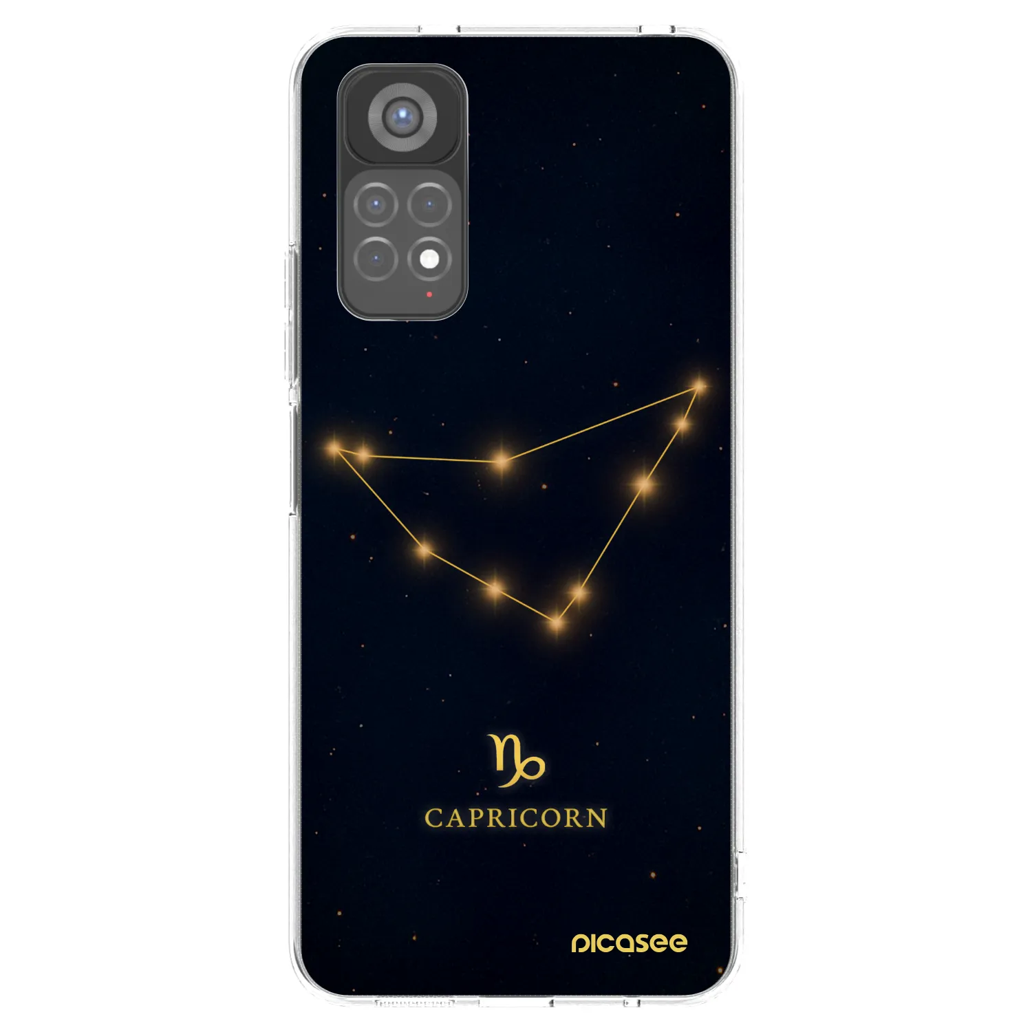 Picasee Xiaomi Redmi Note 11S 5G Hülle - Transparentes Silikon - CAPRICORN
