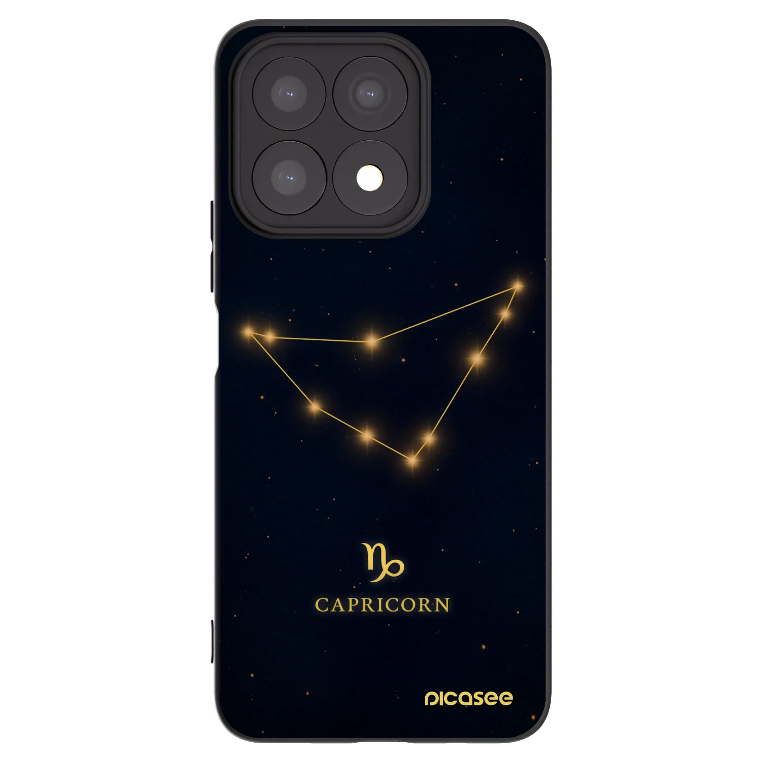 Picasee Honor X8a Hülle - Schwarzes Silikon - CAPRICORN