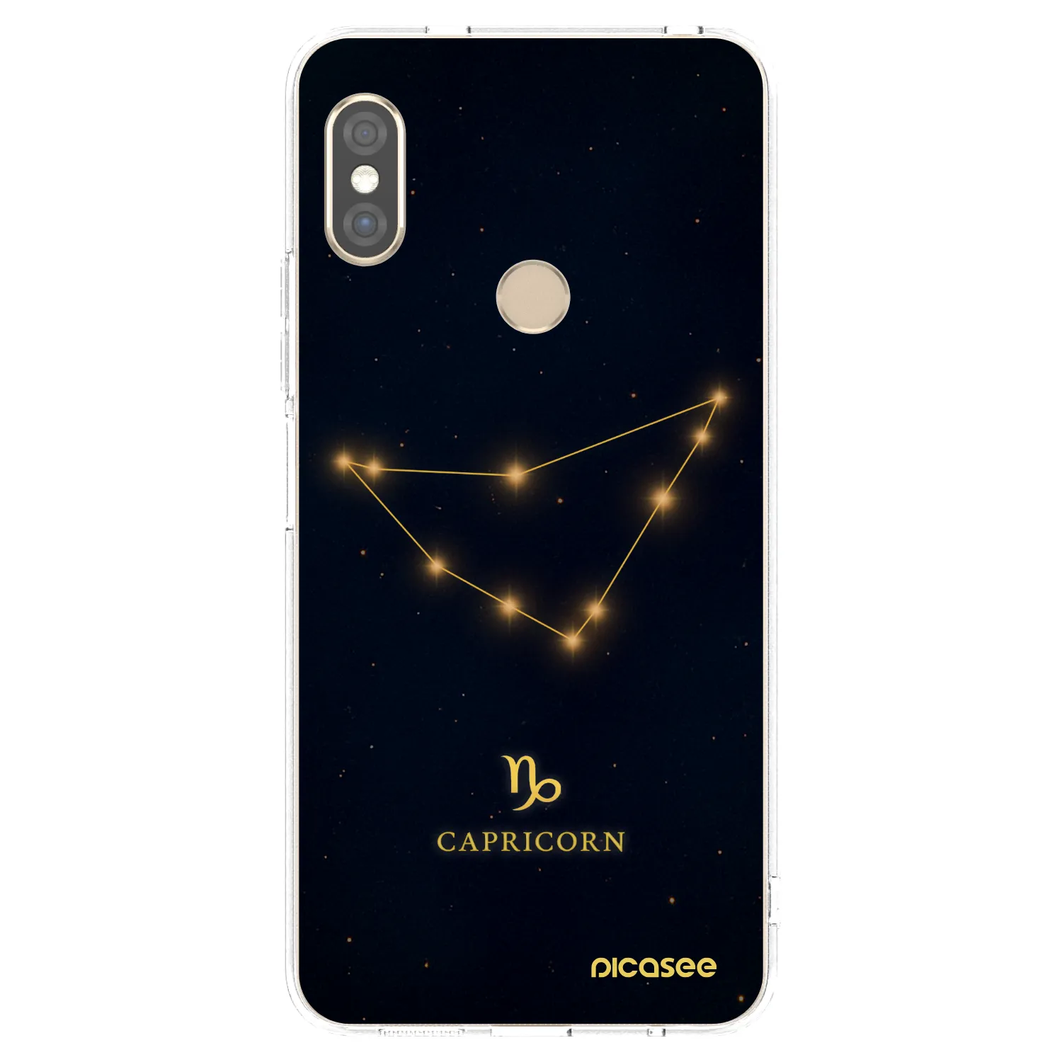 Picasee Xiaomi Redmi Note 5 Global Hülle - Transparentes Silikon - CAPRICORN
