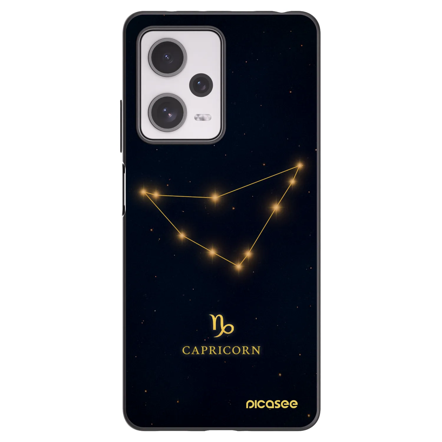 Picasee Xiaomi Redmi Note 12 Pro+ 5G Hülle - Schwarzes Silikon - CAPRICORN