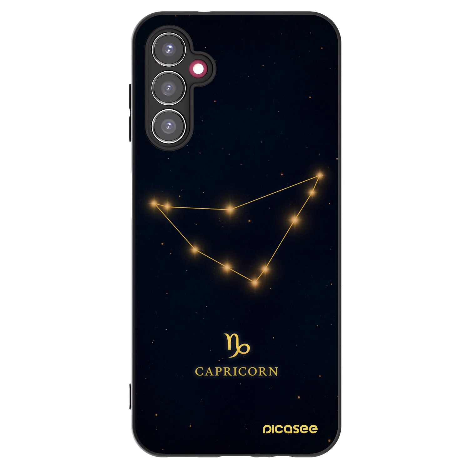 Picasee Samsung Galaxy A14 5G A146P Hülle - Schwarzes Silikon - CAPRICORN