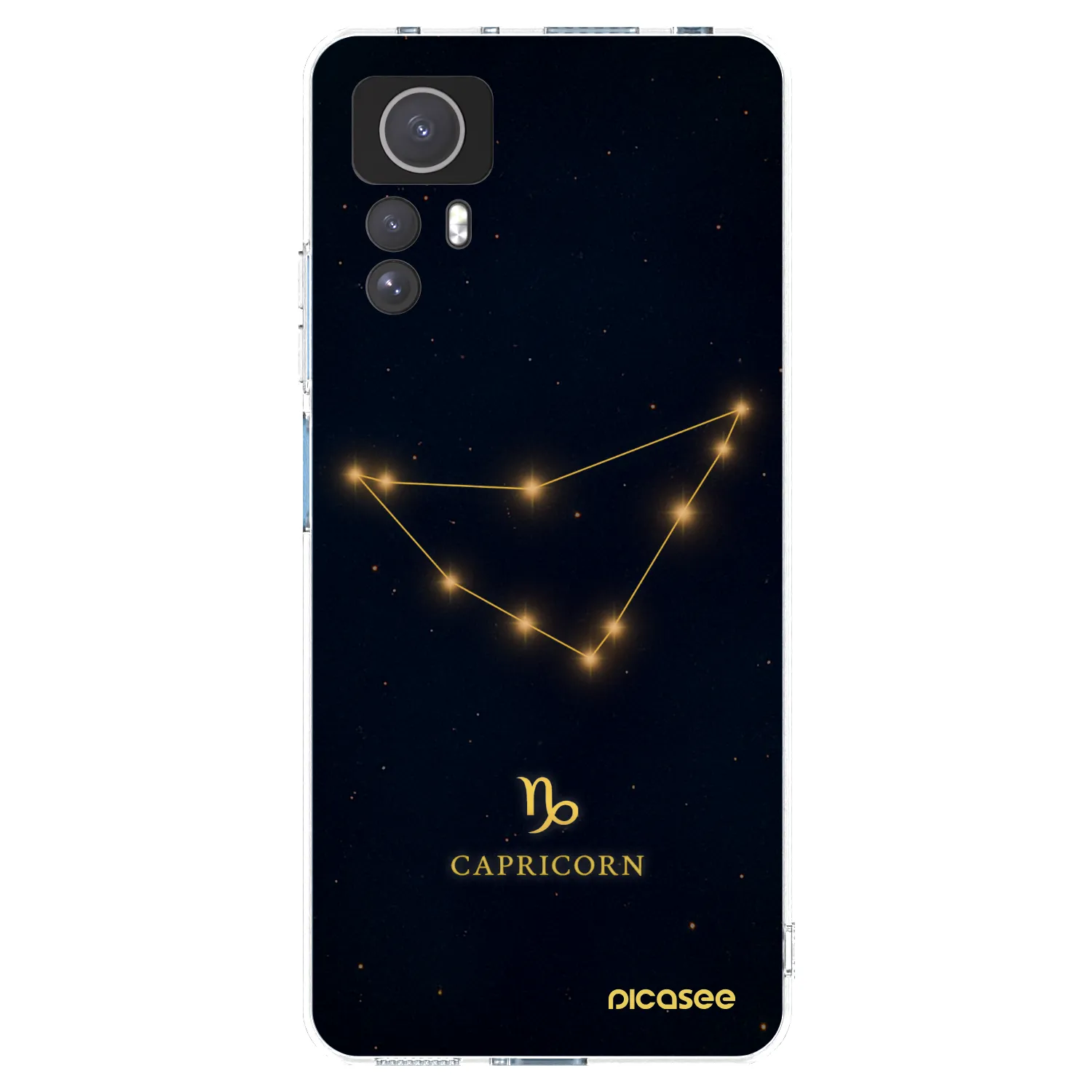 Picasee Xiaomi Redmi Note 12S Hülle - Transparentes Silikon - CAPRICORN