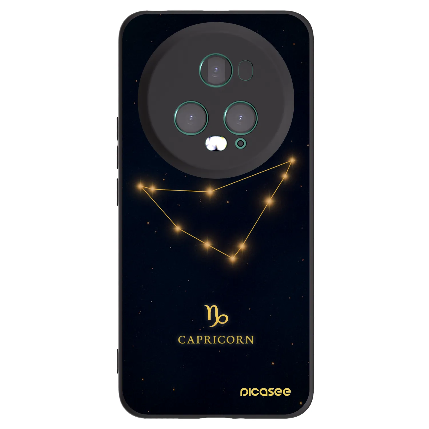 Picasee Honor Magic5 Pro Hülle - Schwarzes Silikon - CAPRICORN