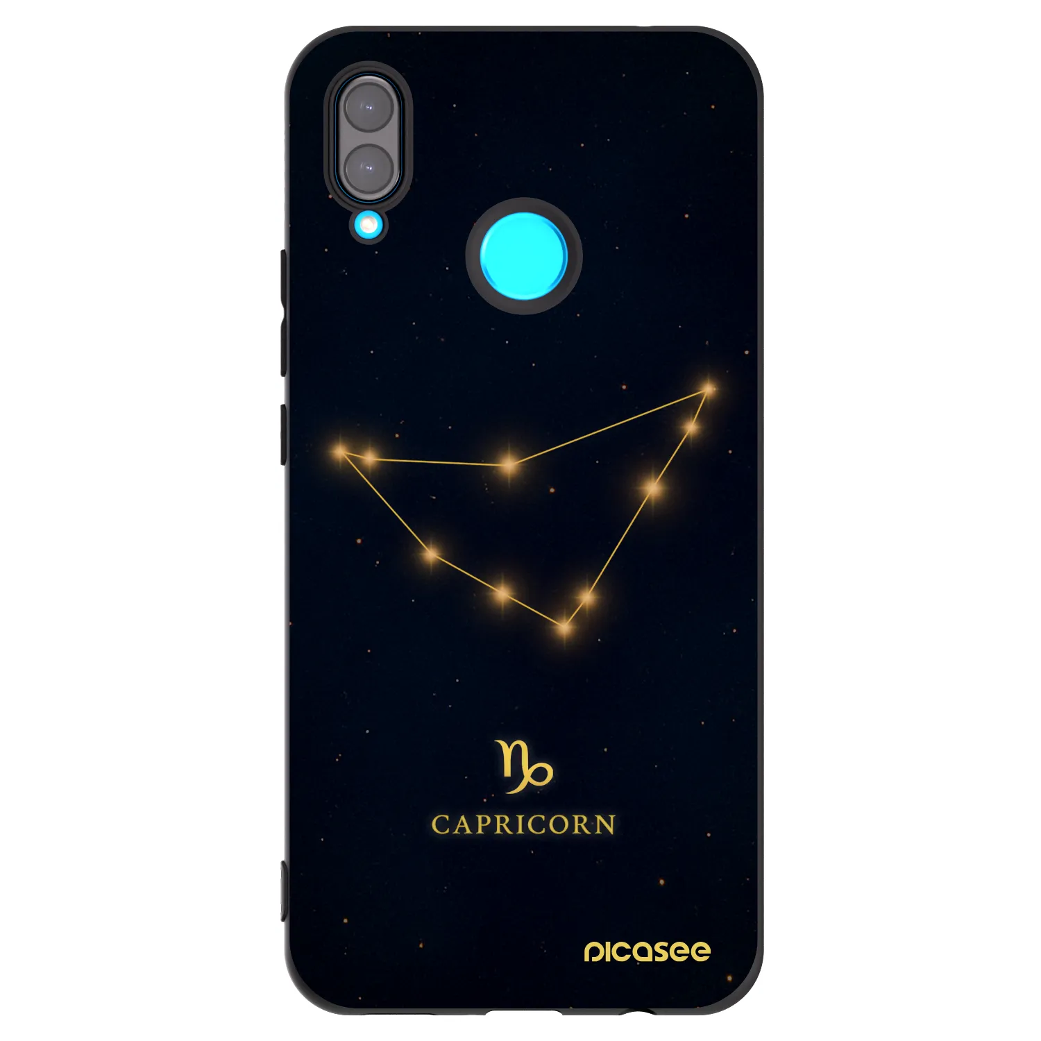 Picasee Huawei Nova 3 Hülle - Schwarzes Silikon - CAPRICORN