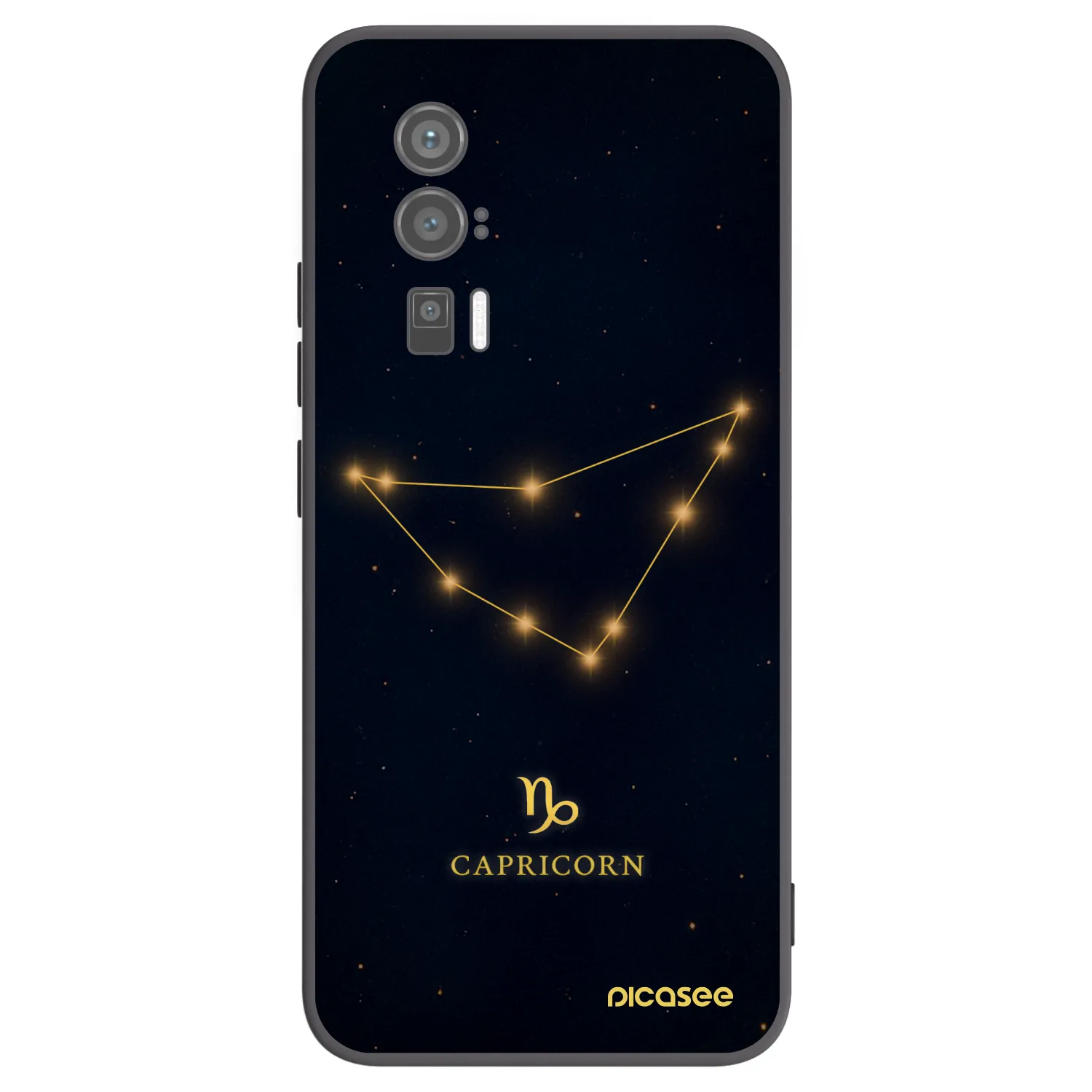 Picasee Xiaomi Poco F5 Pro 5G Hülle - Schwarzes Silikon - CAPRICORN