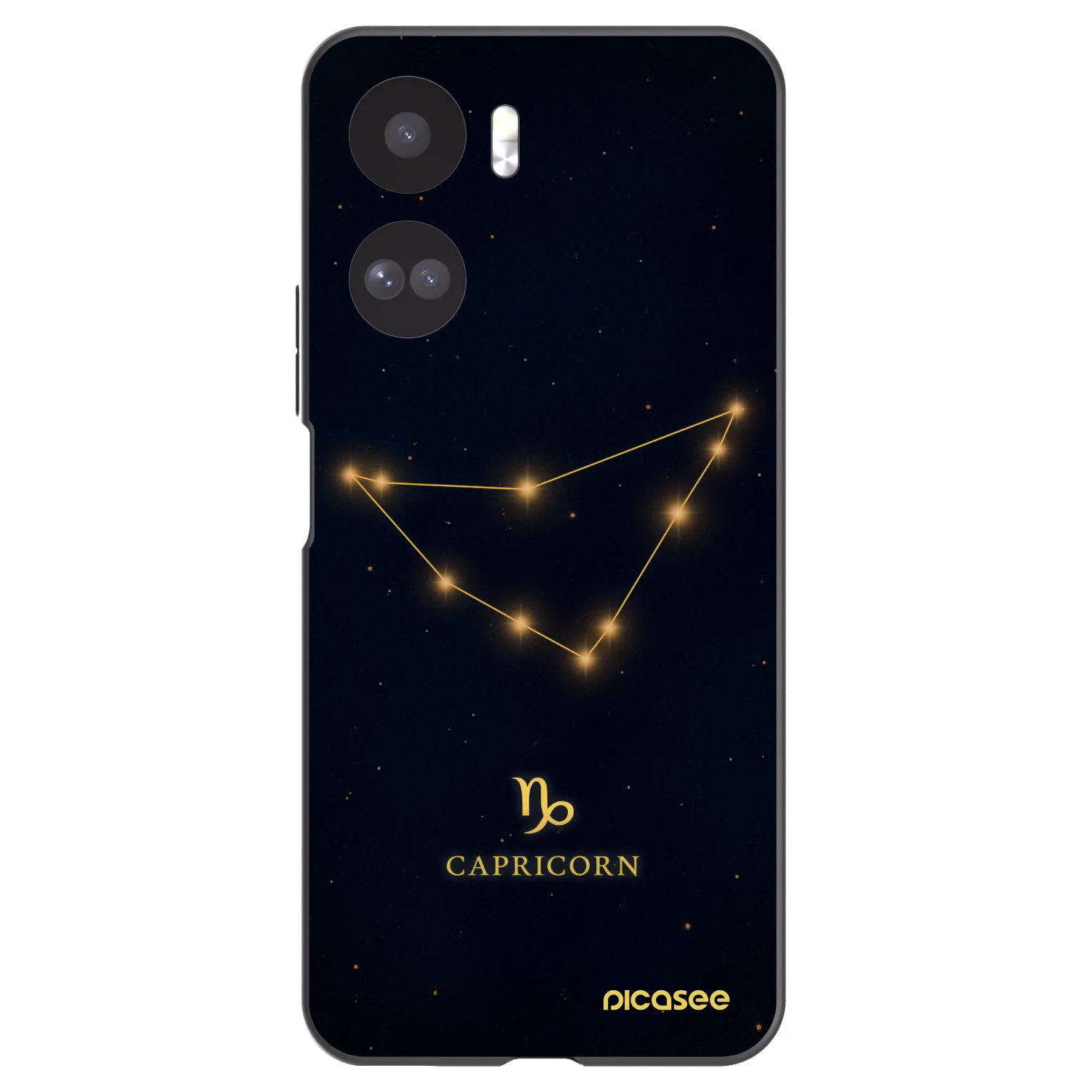 Picasee Honor 90 Lite 5G Hülle - Schwarzes Silikon - CAPRICORN