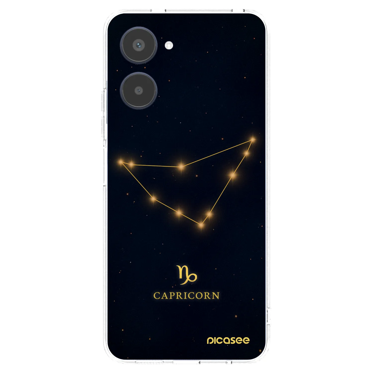 Picasee Realme 10 4G Hülle - Transparentes Silikon - CAPRICORN