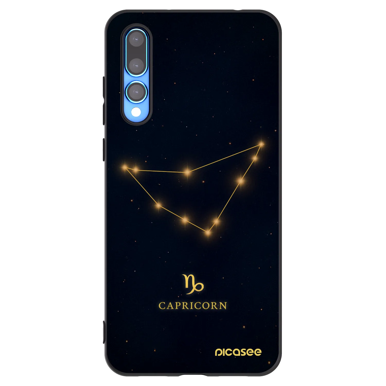 Picasee Huawei P20 Pro Hülle - Schwarzes Silikon - CAPRICORN