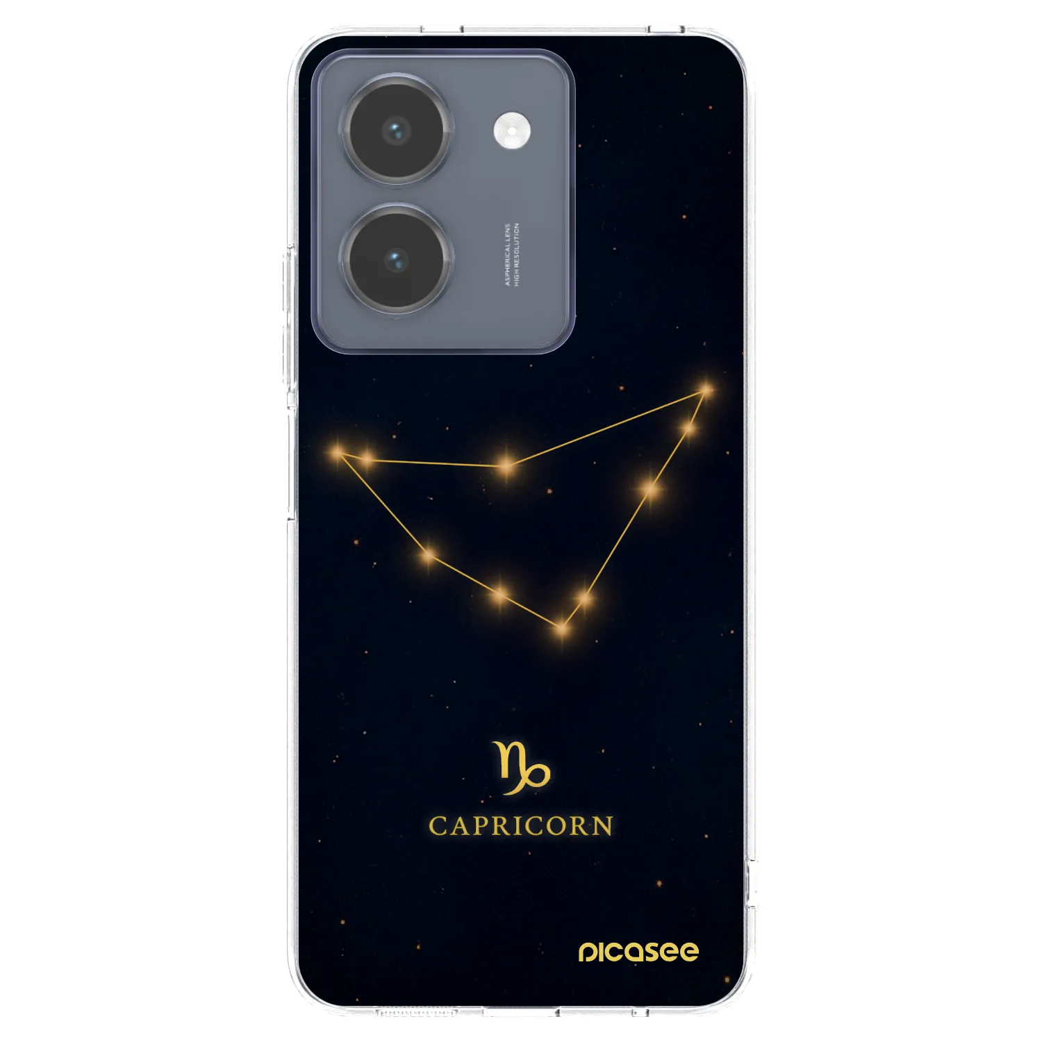 Picasee Vivo Y36 4G Hülle - Transparentes Silikon - CAPRICORN