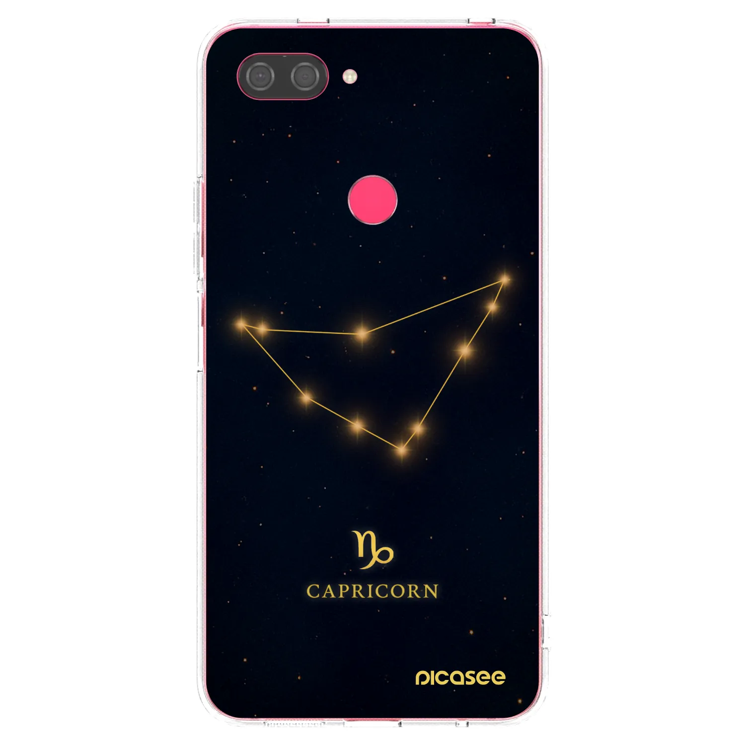 Picasee Xiaomi Mi 8 Lite Hülle - Transparentes Silikon - CAPRICORN