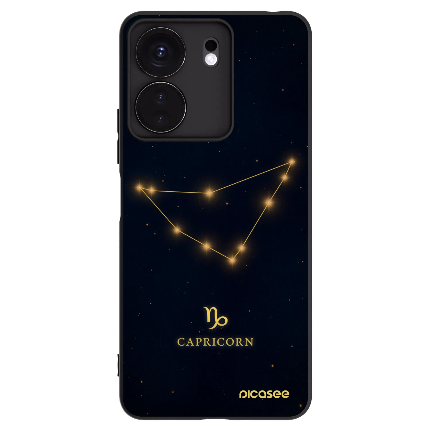 Picasee Xiaomi Redmi 13C 4G Hülle - Schwarzes Silikon - CAPRICORN