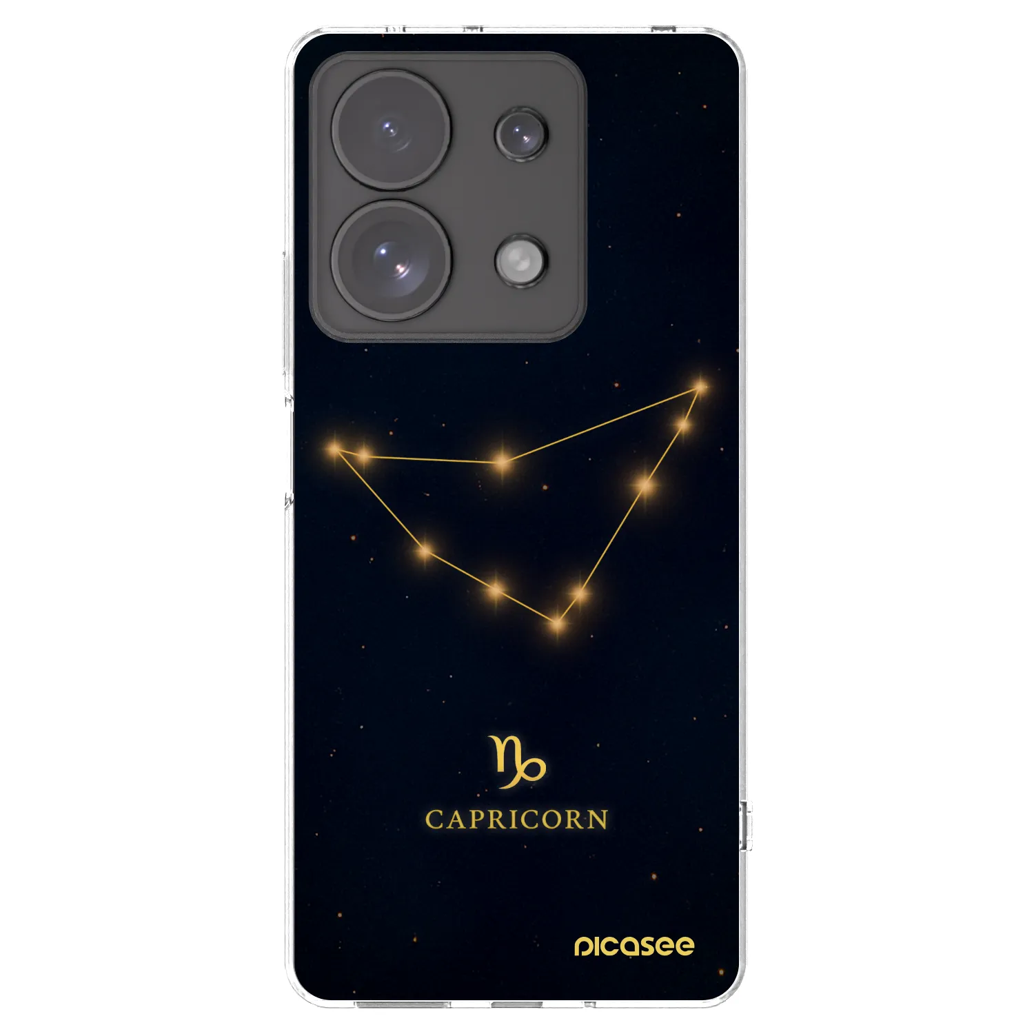 Picasee Xiaomi Redmi Note 13 Pro 4G Hülle - Transparentes Silikon - CAPRICORN