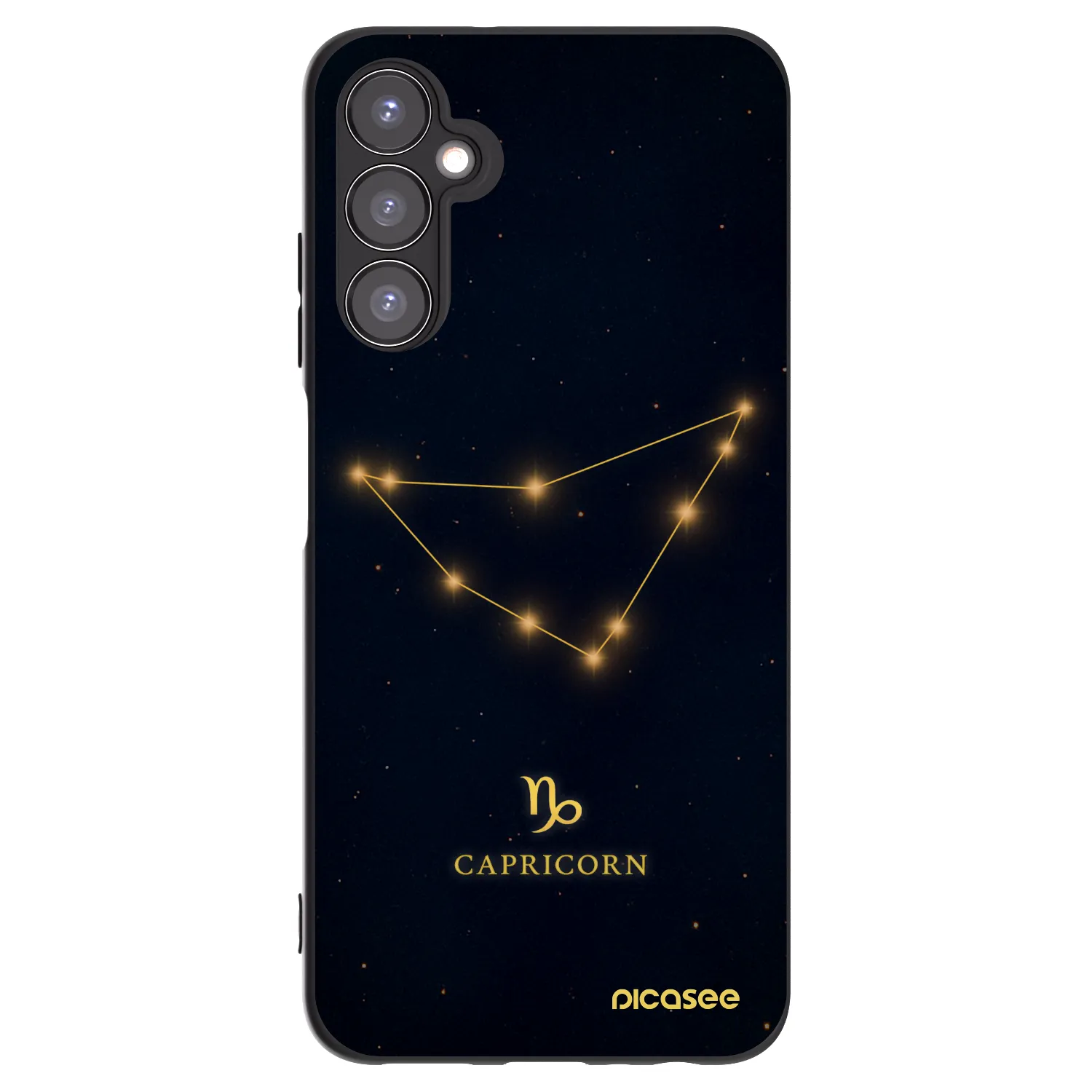 Picasee Samsung Galaxy A05s A057G Hülle - Schwarzes Silikon - CAPRICORN