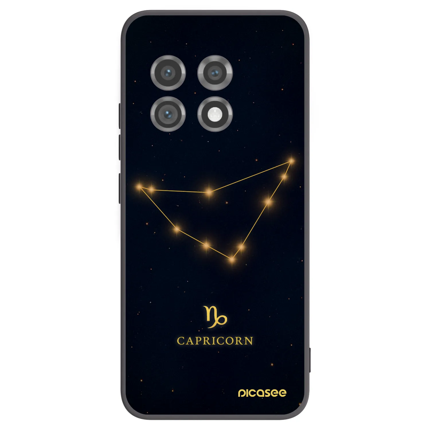 Picasee OnePlus 11 5G Hülle - Schwarzes Silikon - CAPRICORN