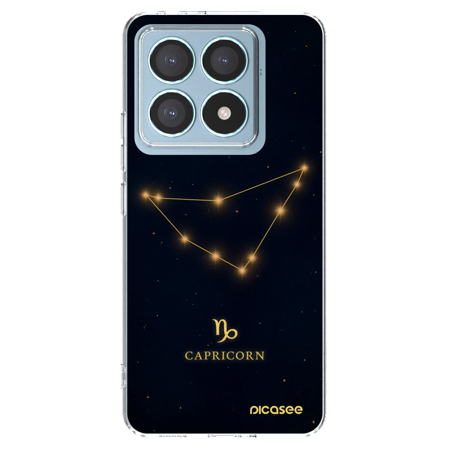 Picasee Xiaomi 14T Pro Hülle - Transparentes Silikon - CAPRICORN