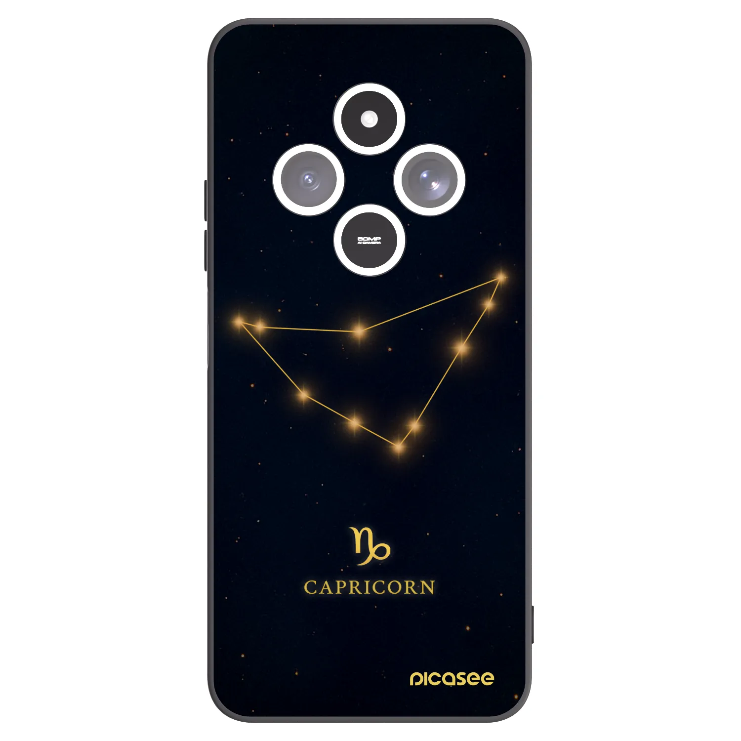 Picasee Xiaomi Redmi 14C Hülle - Schwarzes Silikon - CAPRICORN