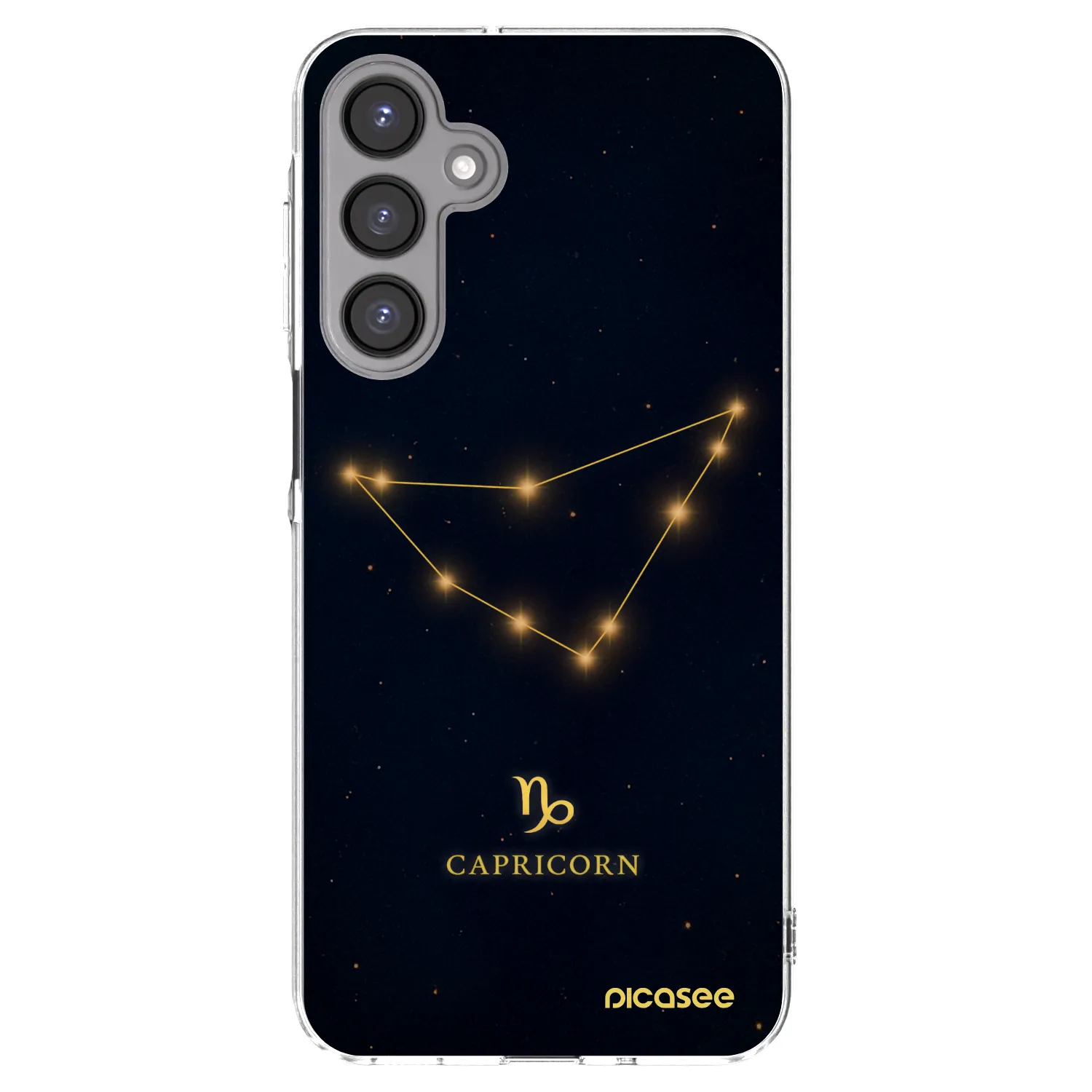 Picasee Samsung Galaxy A16 5G Hülle - Transparentes Silikon - CAPRICORN