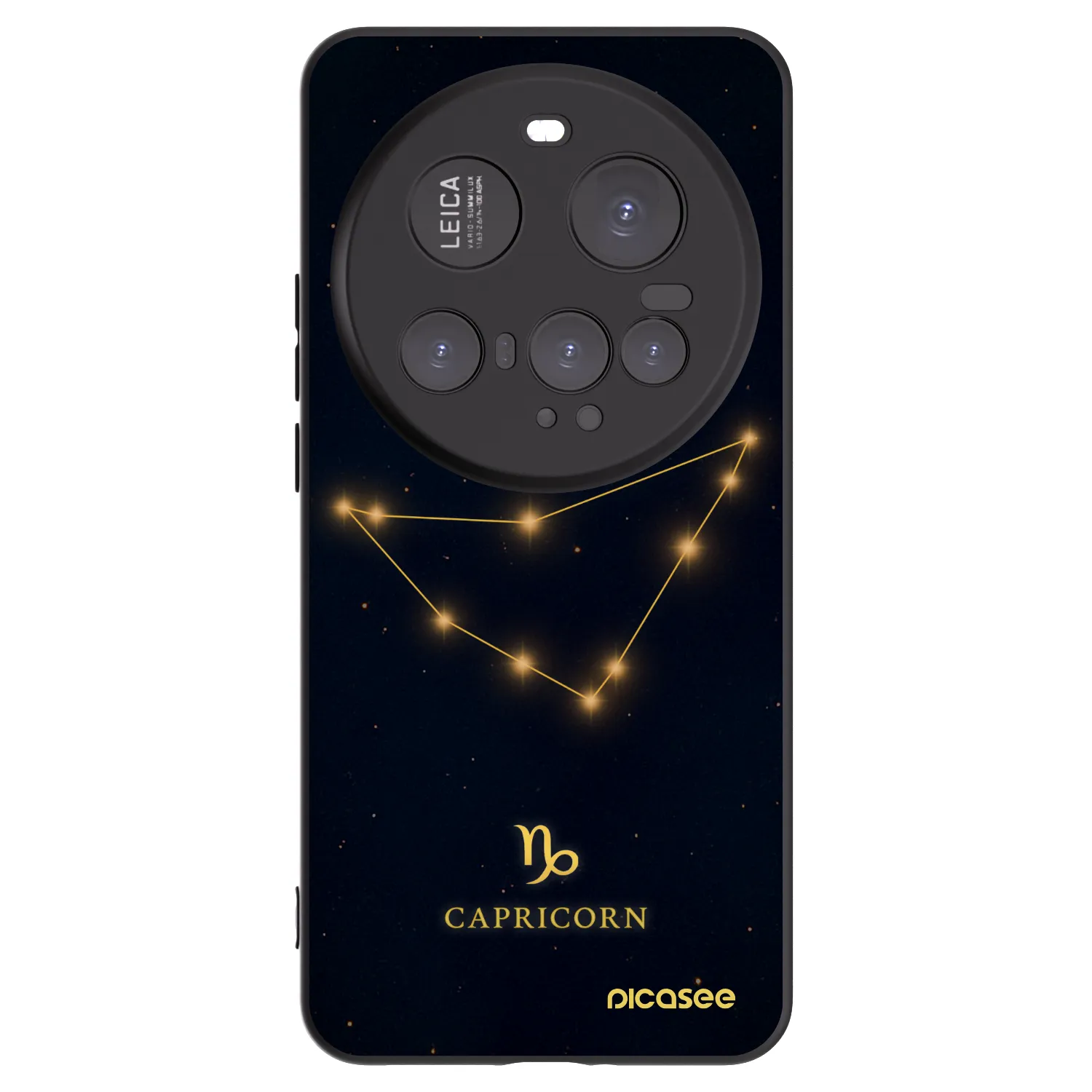 Picasee Xiaomi 15 Ultra Hülle - Schwarzes Silikon - CAPRICORN