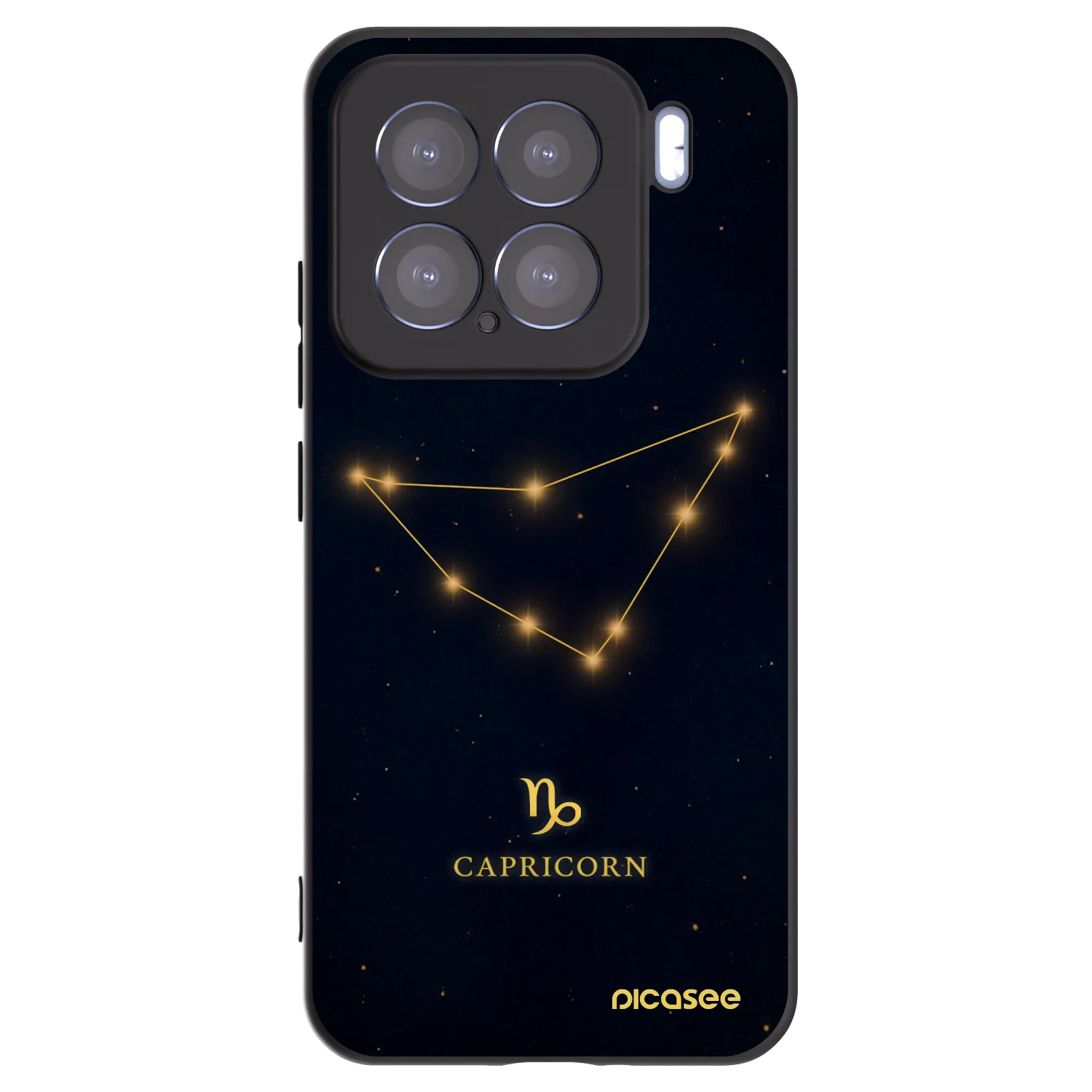 Picasee Xiaomi 15 Hülle - Schwarzes Silikon - CAPRICORN