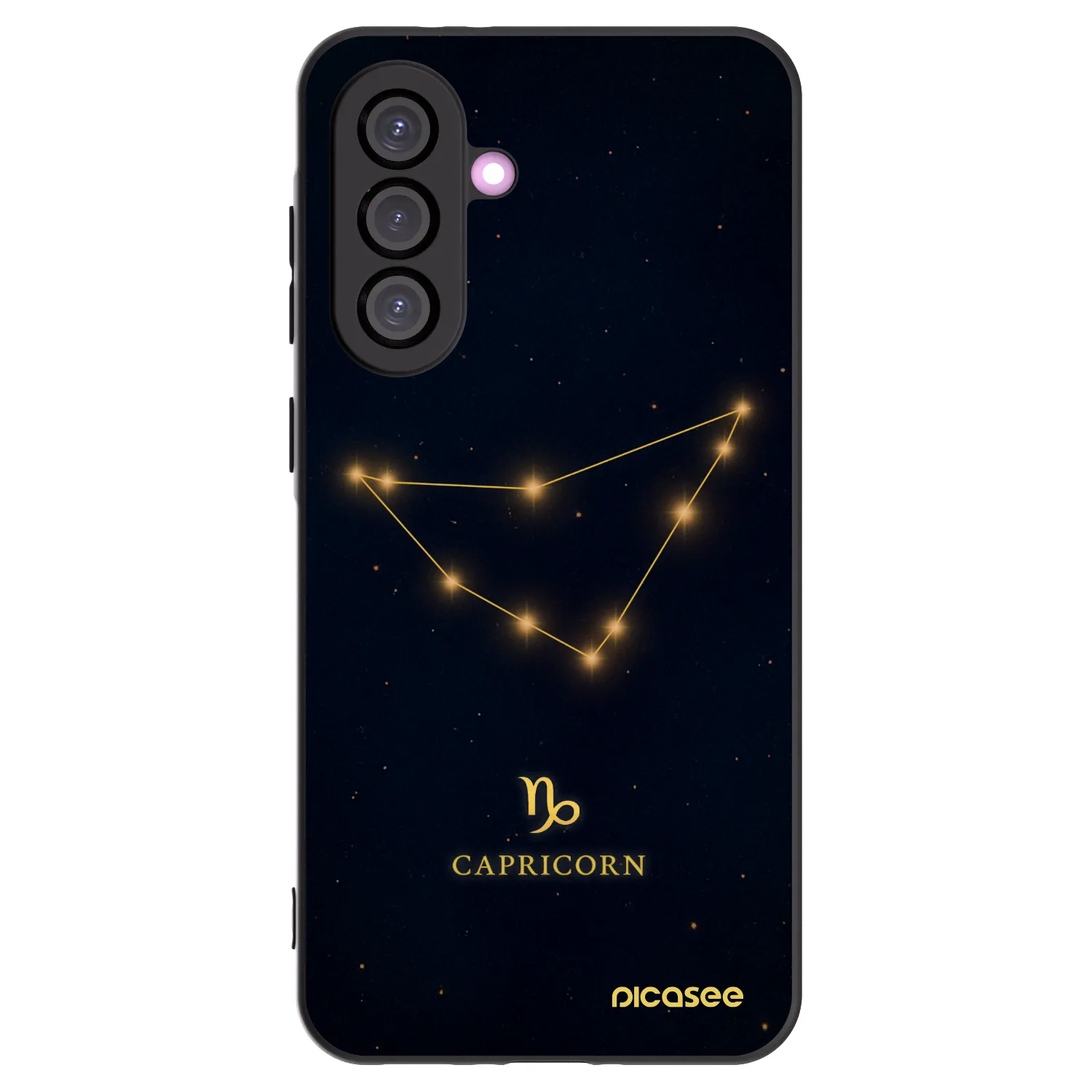 Picasee Samsung Galaxy A36 5G Hülle - Schwarzes Silikon - CAPRICORN