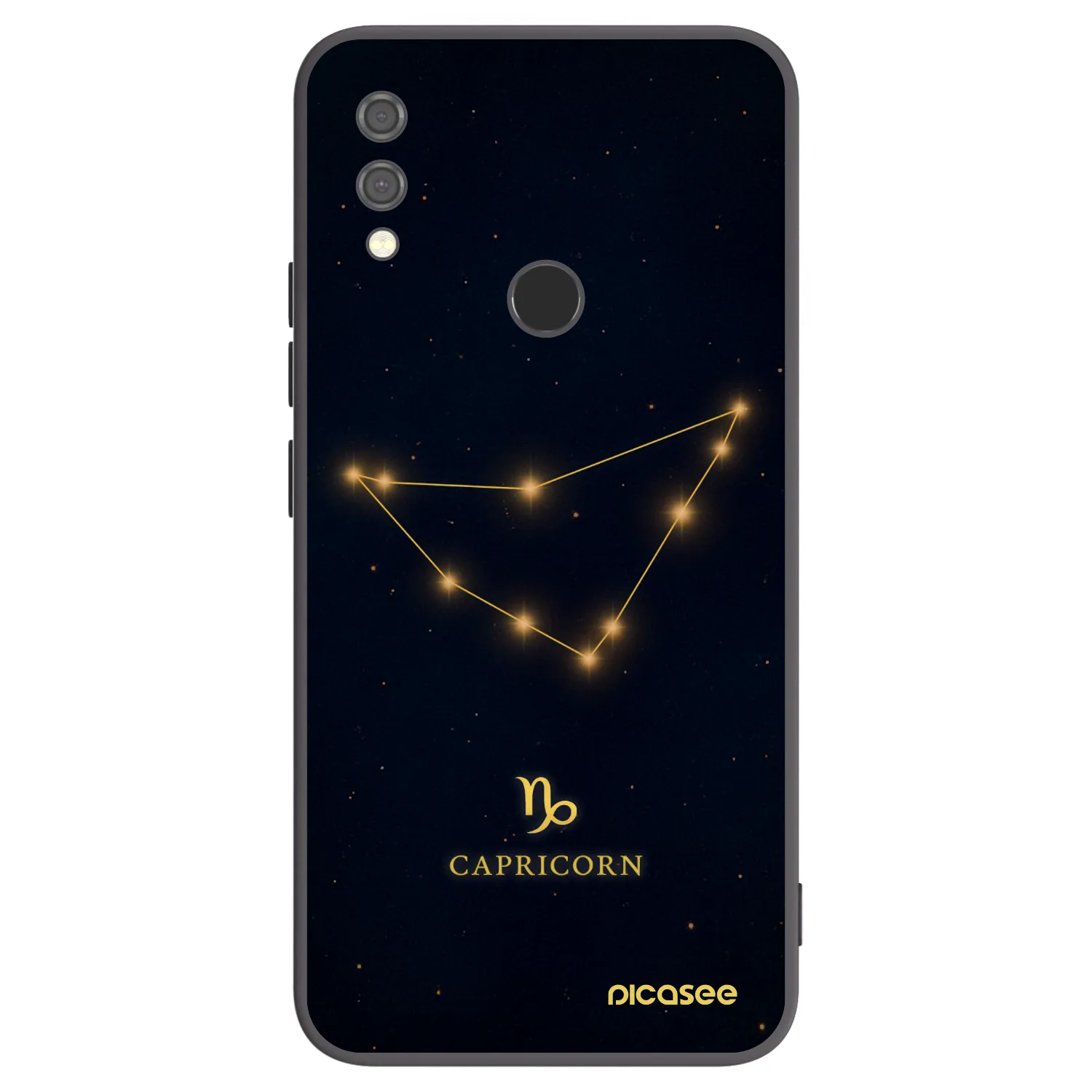 Picasee Xiaomi Redmi Note 7 Hülle - Schwarzes Silikon - CAPRICORN