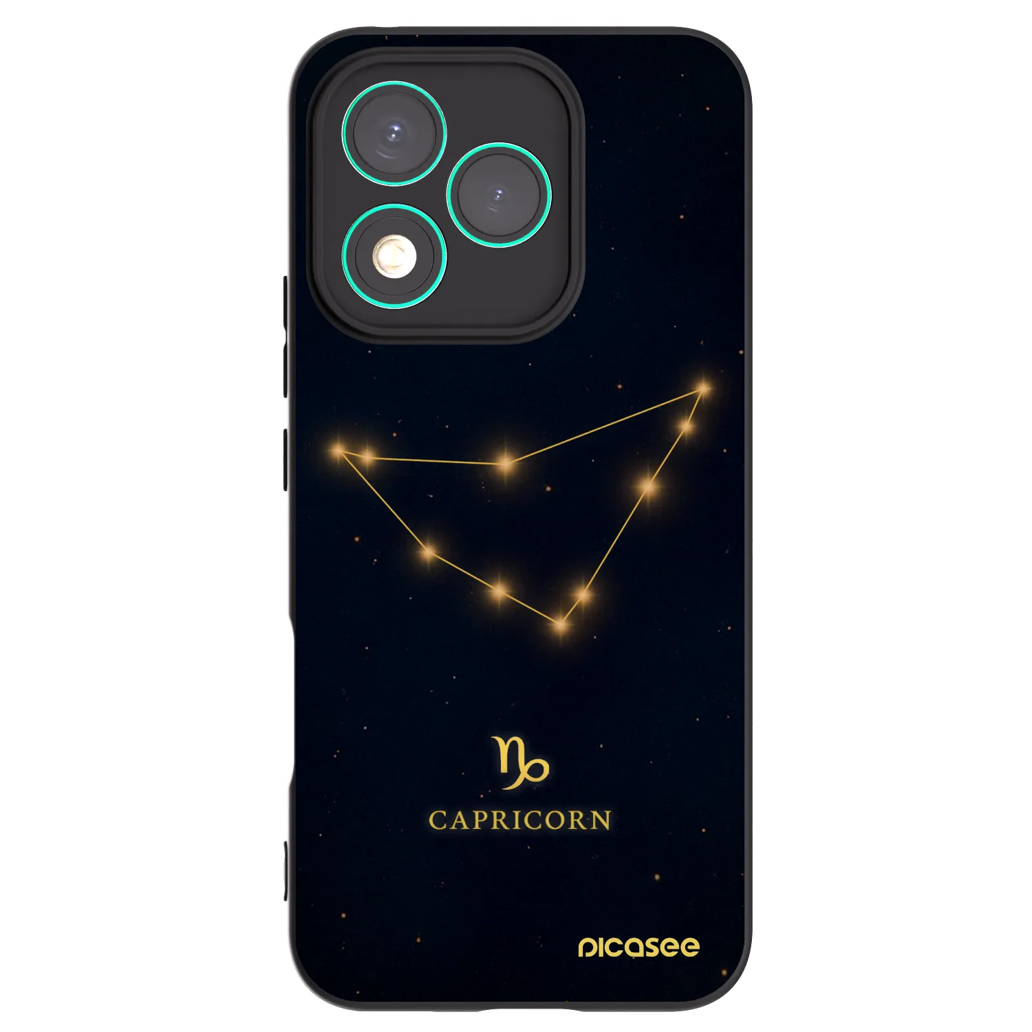 Picasee Honor 400 Lite 5G Hülle - Schwarzes Silikon - CAPRICORN