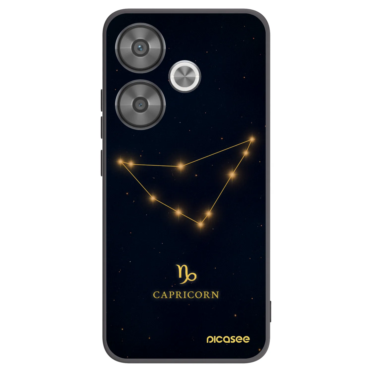 Picasee Xiaomi Poco F6 Hülle - Schwarzes Silikon - CAPRICORN