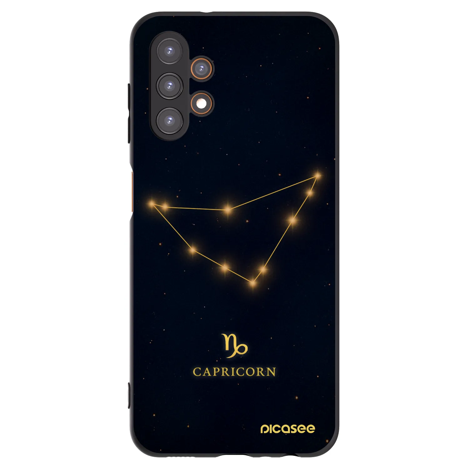 Picasee Samsung Galaxy A13 5G Hülle - Schwarzes Silikon - CAPRICORN