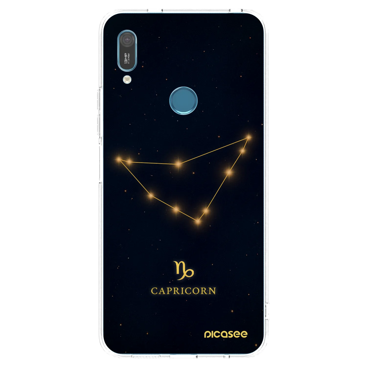 Picasee Huawei Y6 2019 Hülle - Transparentes Silikon - CAPRICORN