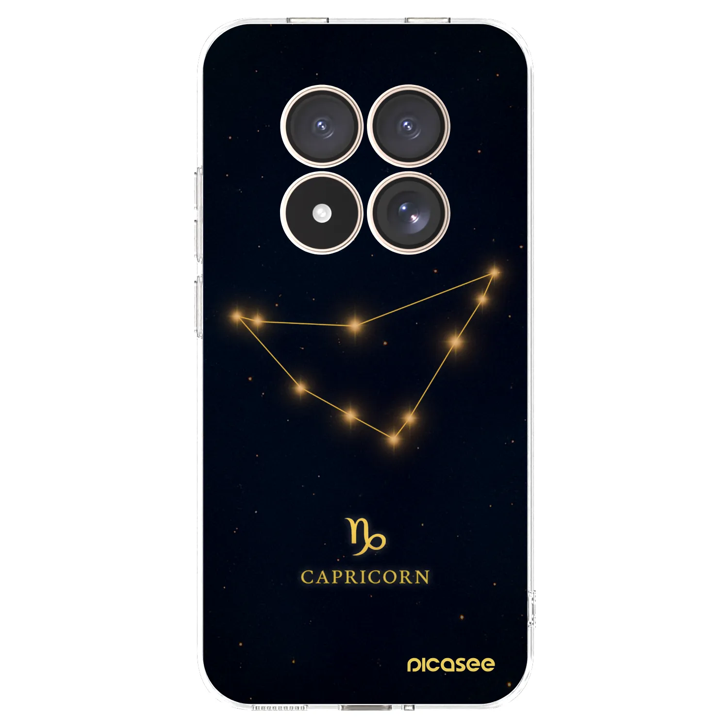 Picasee Xiaomi Redmi Note 15 Pro 4G Hülle - Transparentes Silikon - CAPRICORN