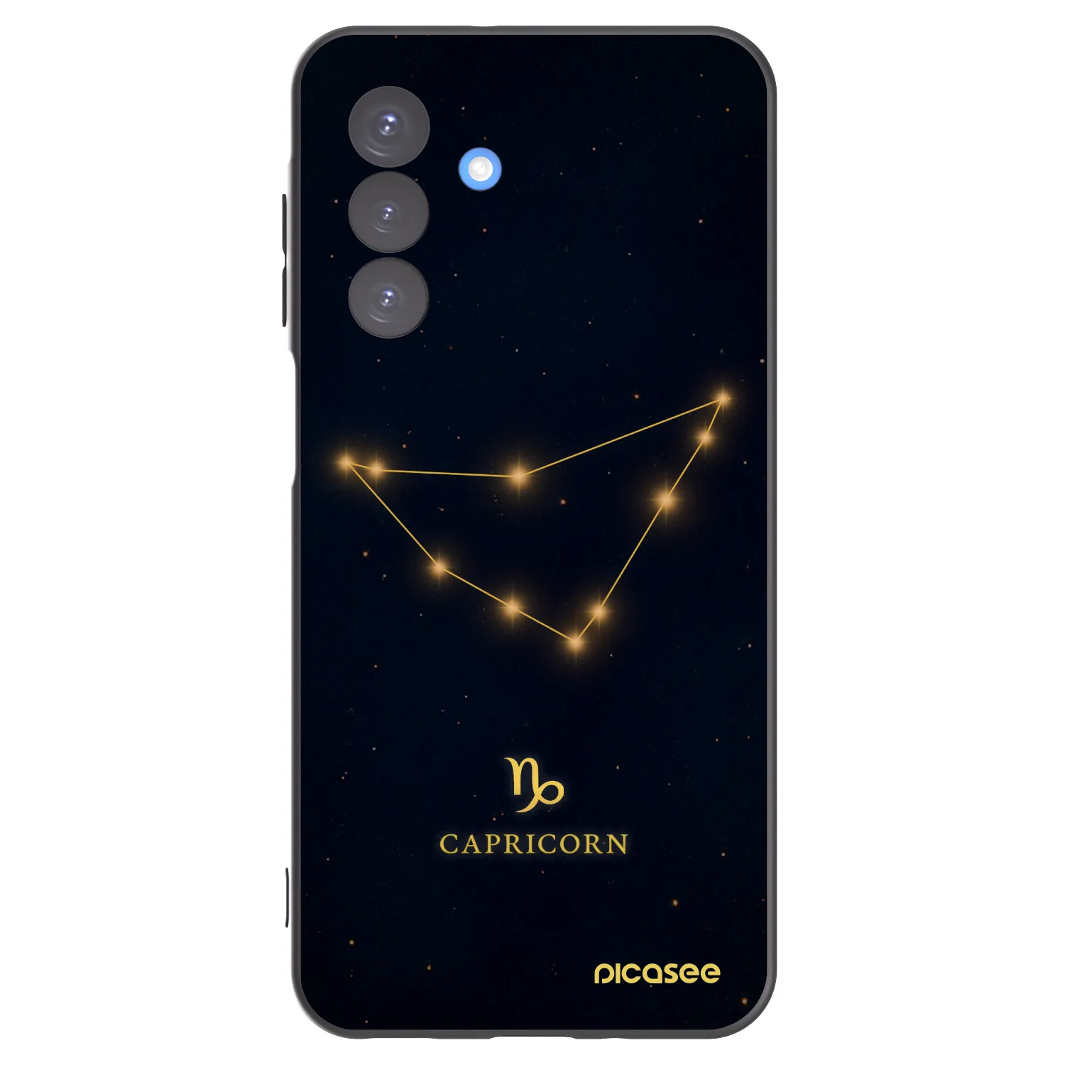 Picasee Samsung Galaxy A17 5G Hülle - Schwarzes Silikon - CAPRICORN